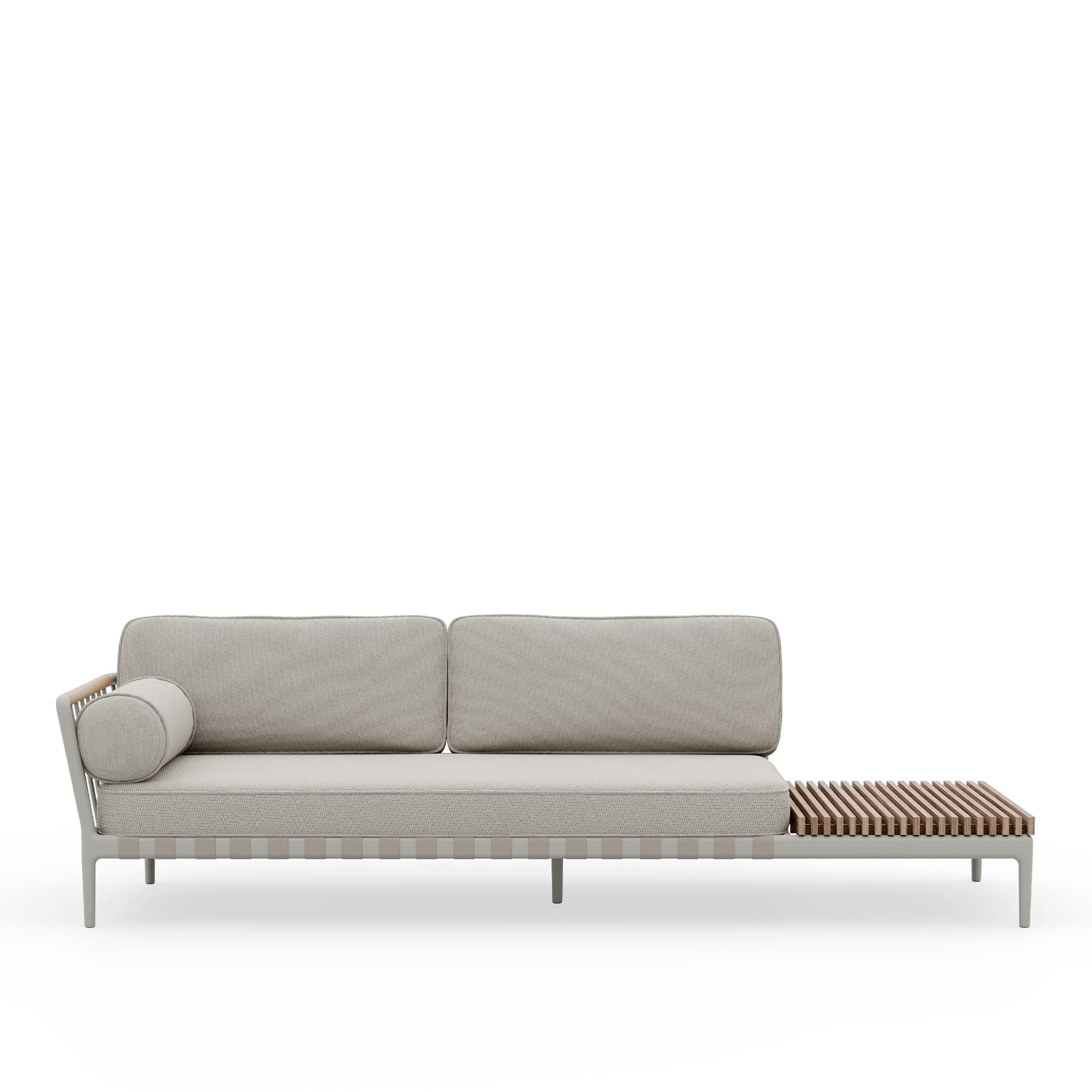 Vipp - Vipp720 Open-Air Sofa, Table End, Right, Dune, Sand - Utendørs sofaer