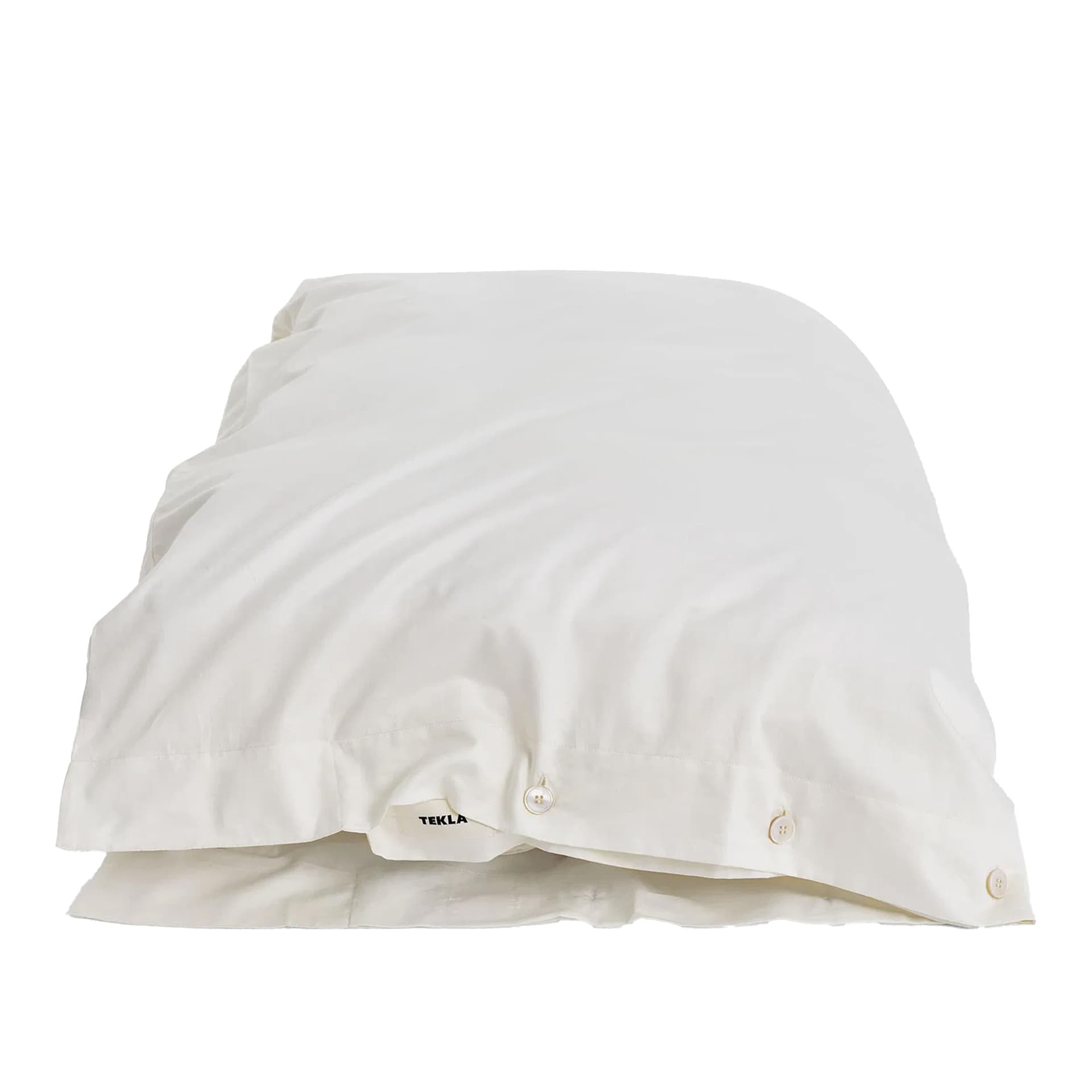 Tekla - Sateen Duvet Cover 220 x 220 cm Cloud White - Dynetrekk - Hvit - Bomull