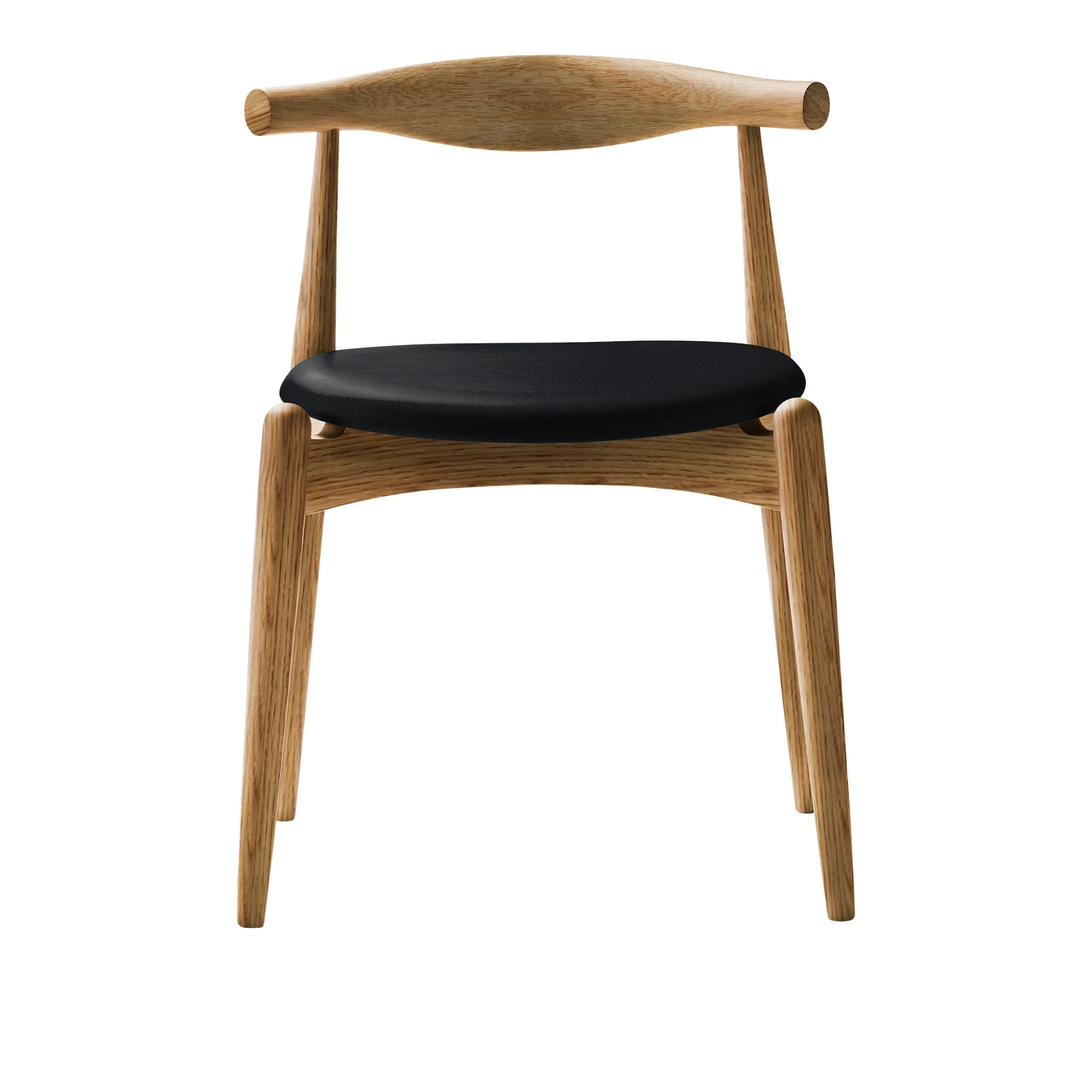 Carl Hansen - CH20, Oljad Ek, Lädergrupp A Loke - 7150 - Spisestoler - Hans J. Wegner - Tre farget - Tre