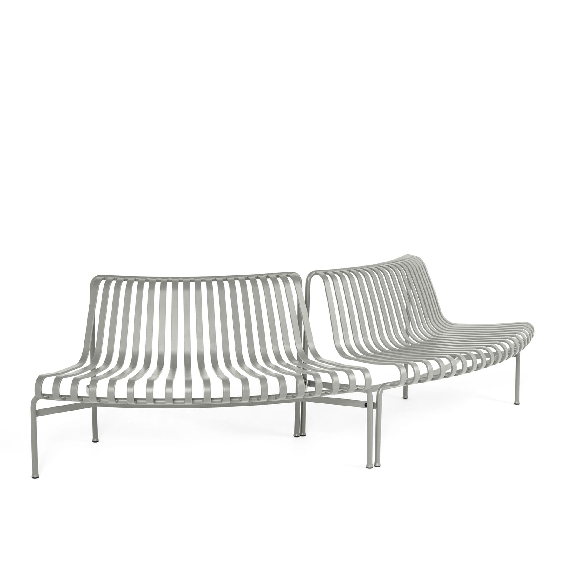 HAY - Palissade Park Dining Bench - Sky grey Out/Out - Hagebenker & sofaer - Ronan & Erwan Bouroullec - Grå