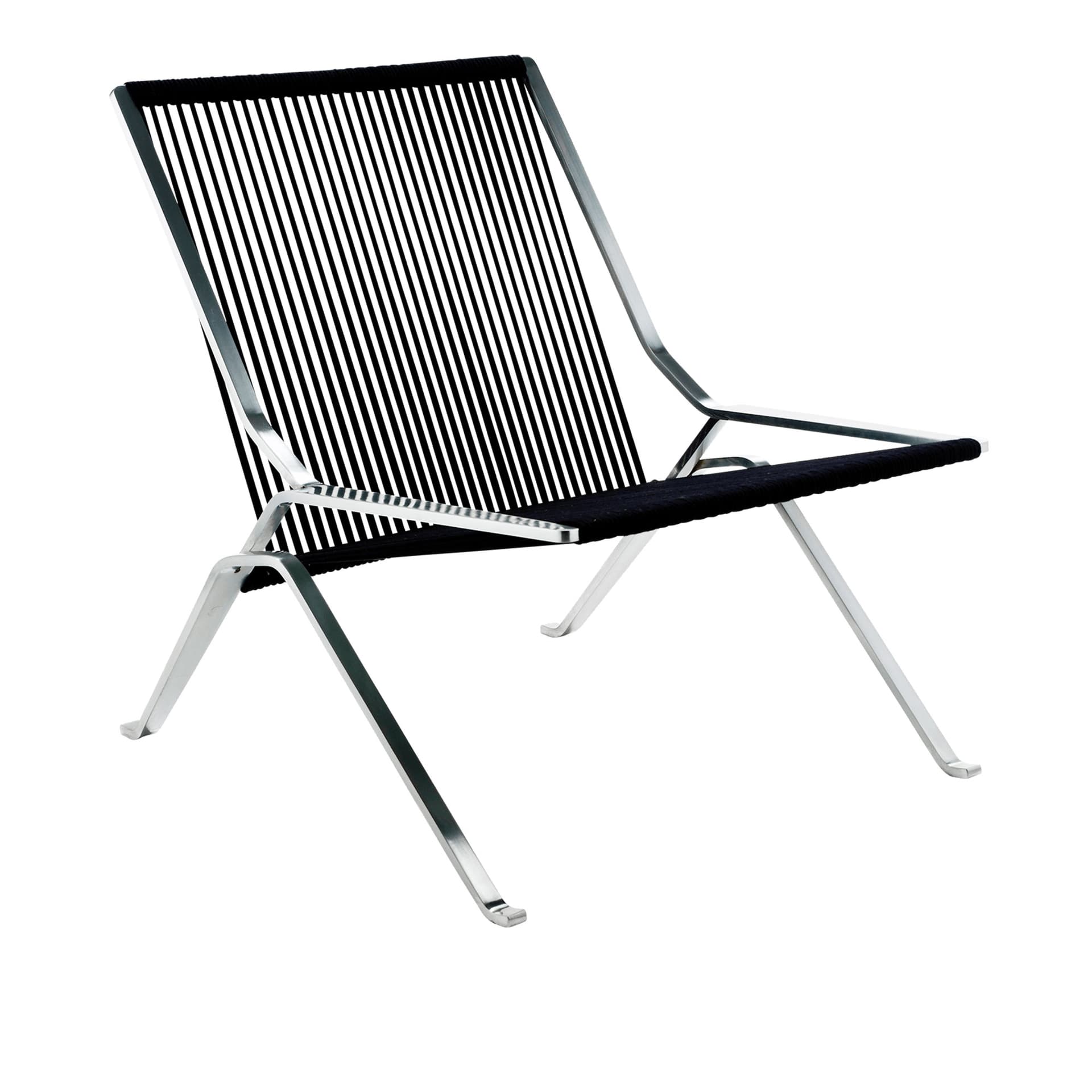 Fritz Hansen - PK25, Svart - Lenestoler - Poul Kjærholm - Svart - Naturlig materiale/Metall