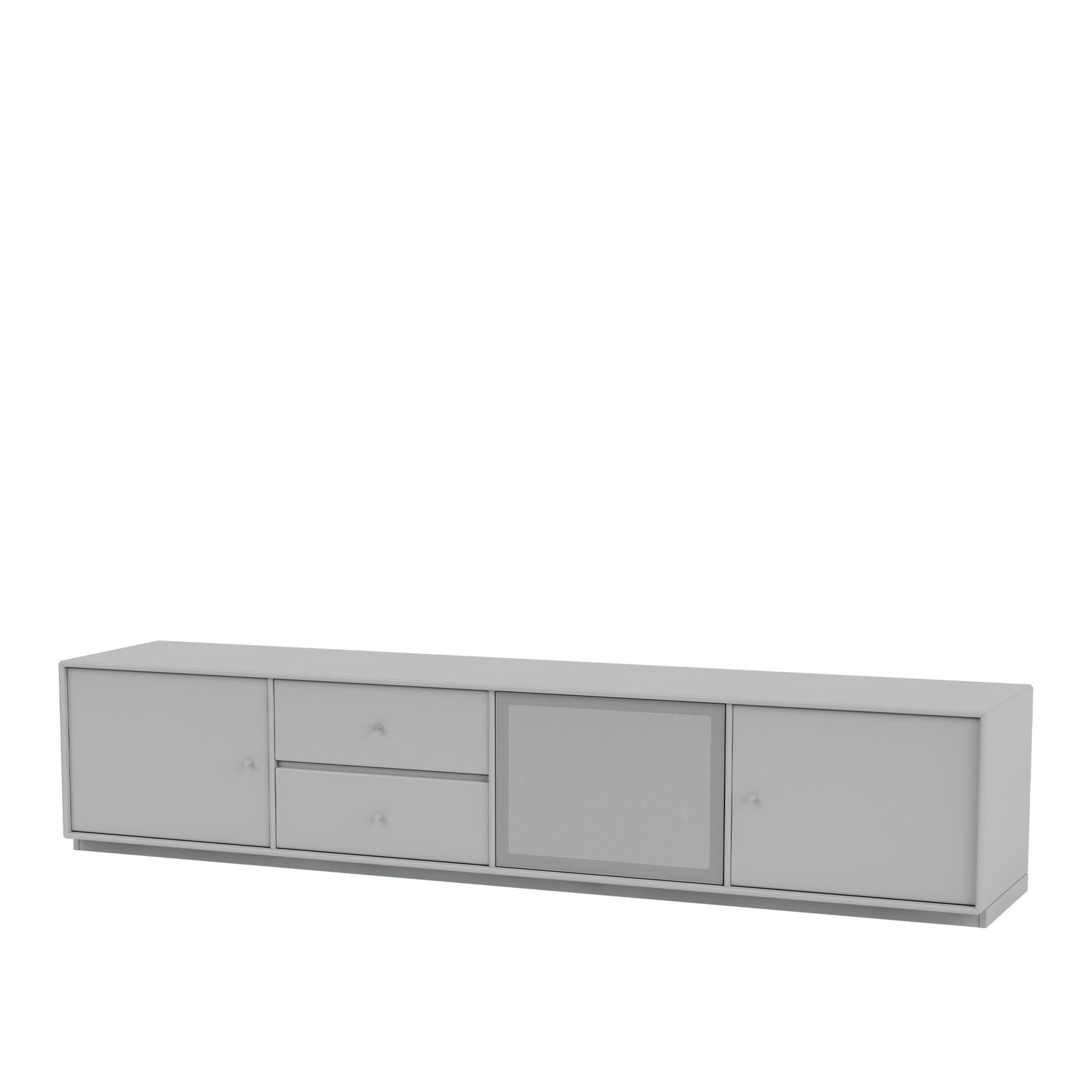 Montana - Octave Viii TV Bench 02-Fjord 06 Plinth 3 cm - TV-benker - Peter J. Lassen - Blå - Tre