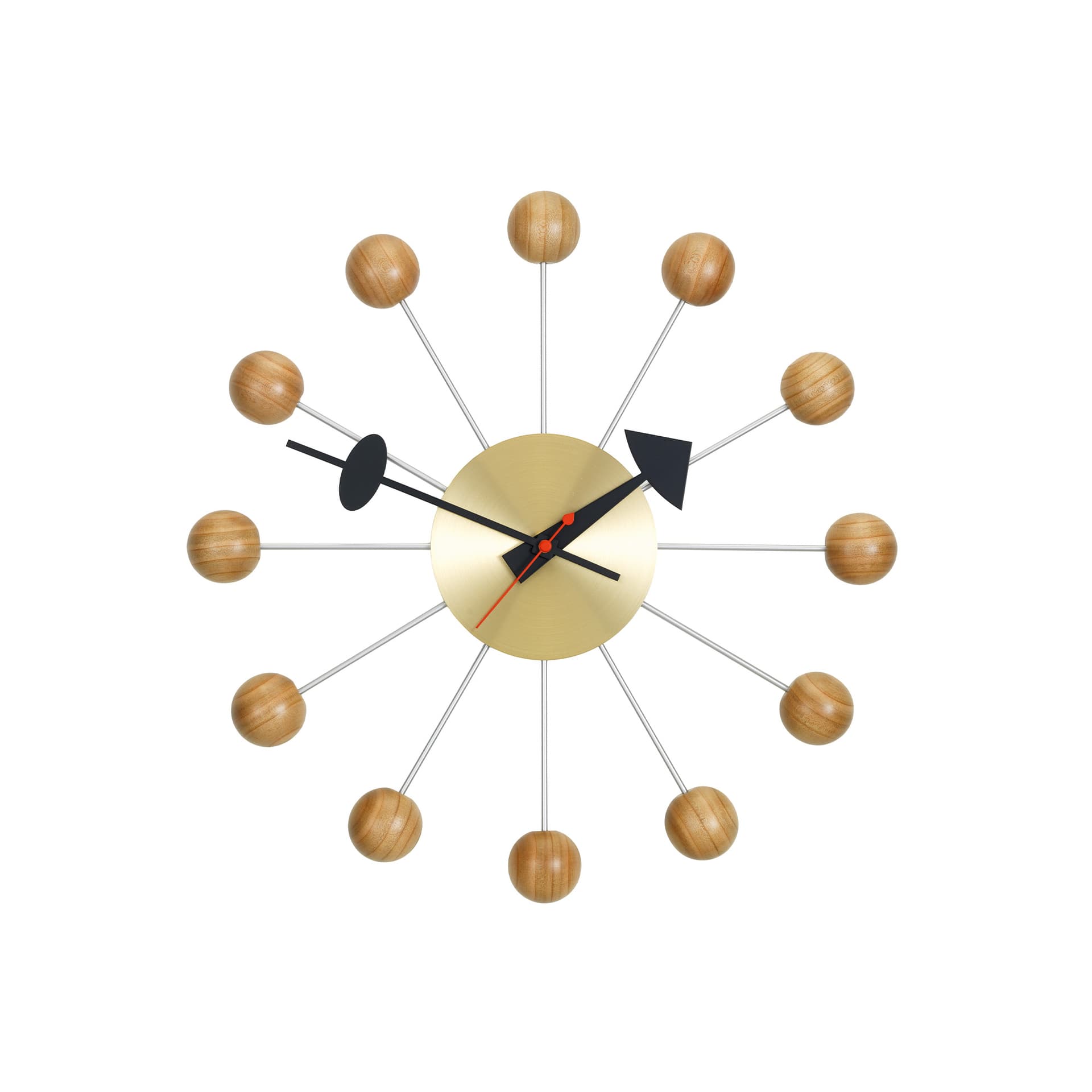 Vitra - Ball Clock Körsbär - Klokker - George Nelson - Svart