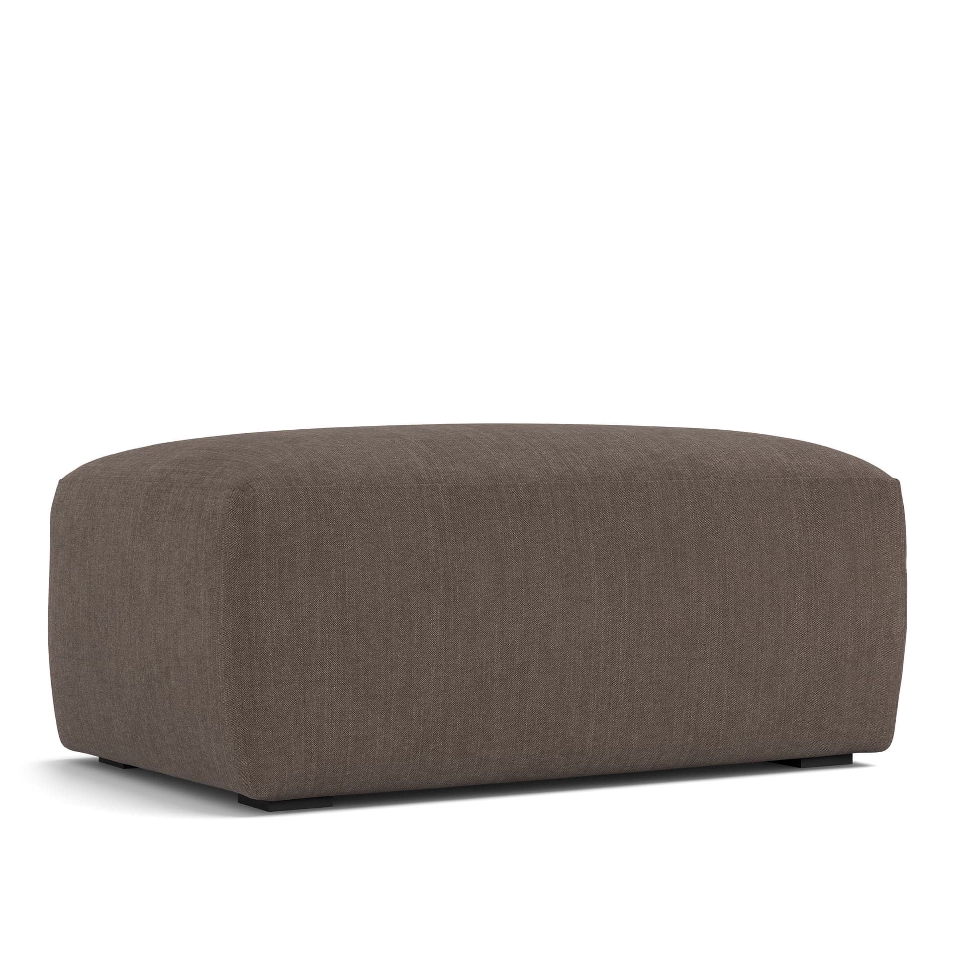 NOGA - Brick Ottoman Shadow Dark Brown - Skamler & Taburetter - Brun - Ned/Metall/Tre/Tekstilmateriale