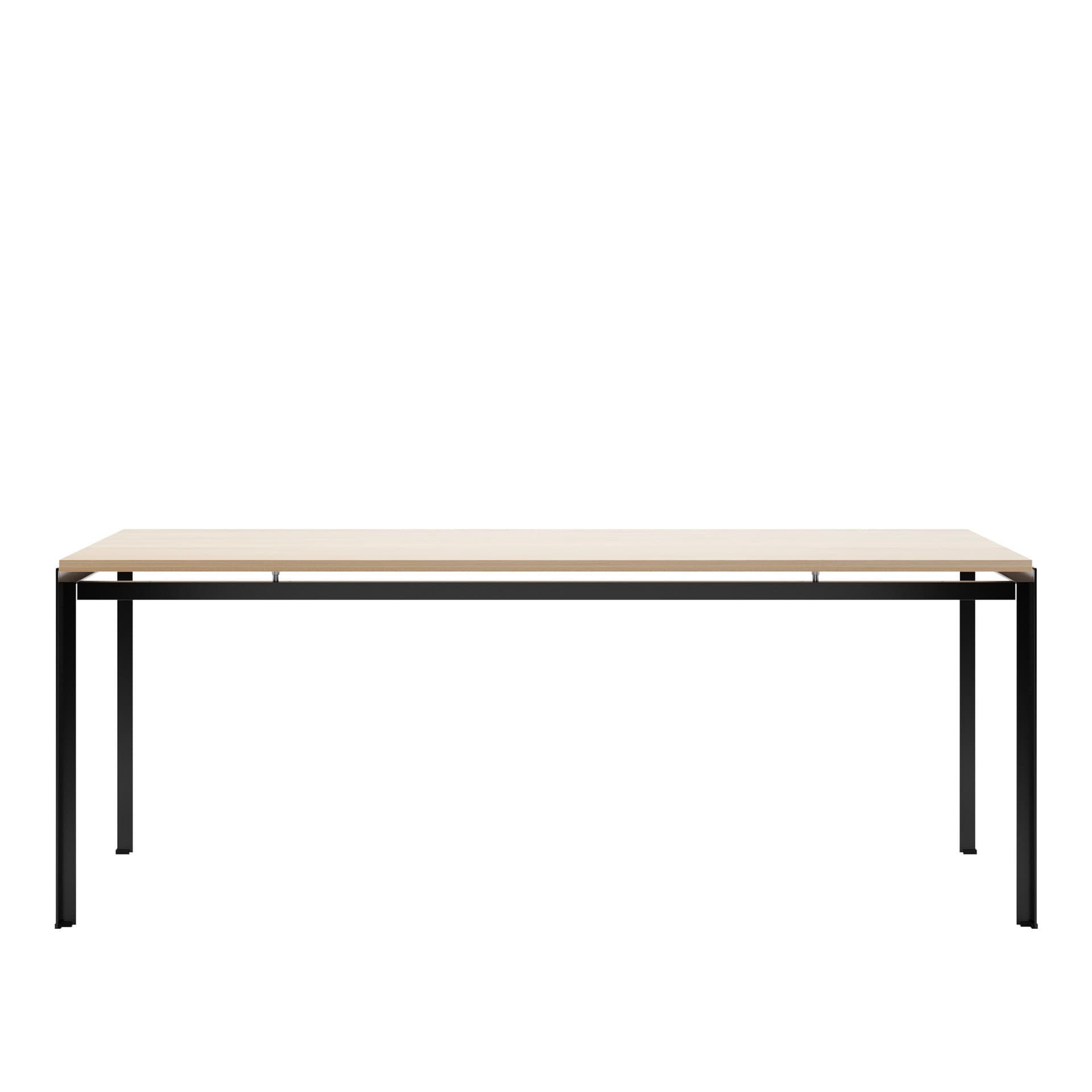 Carl Hansen - PK52 - Proffessorsbordet, Vitoljad Ek, Svart pulverlack - Skrivebord - Poul Kjærholm - Tre farget - Metall/Tre