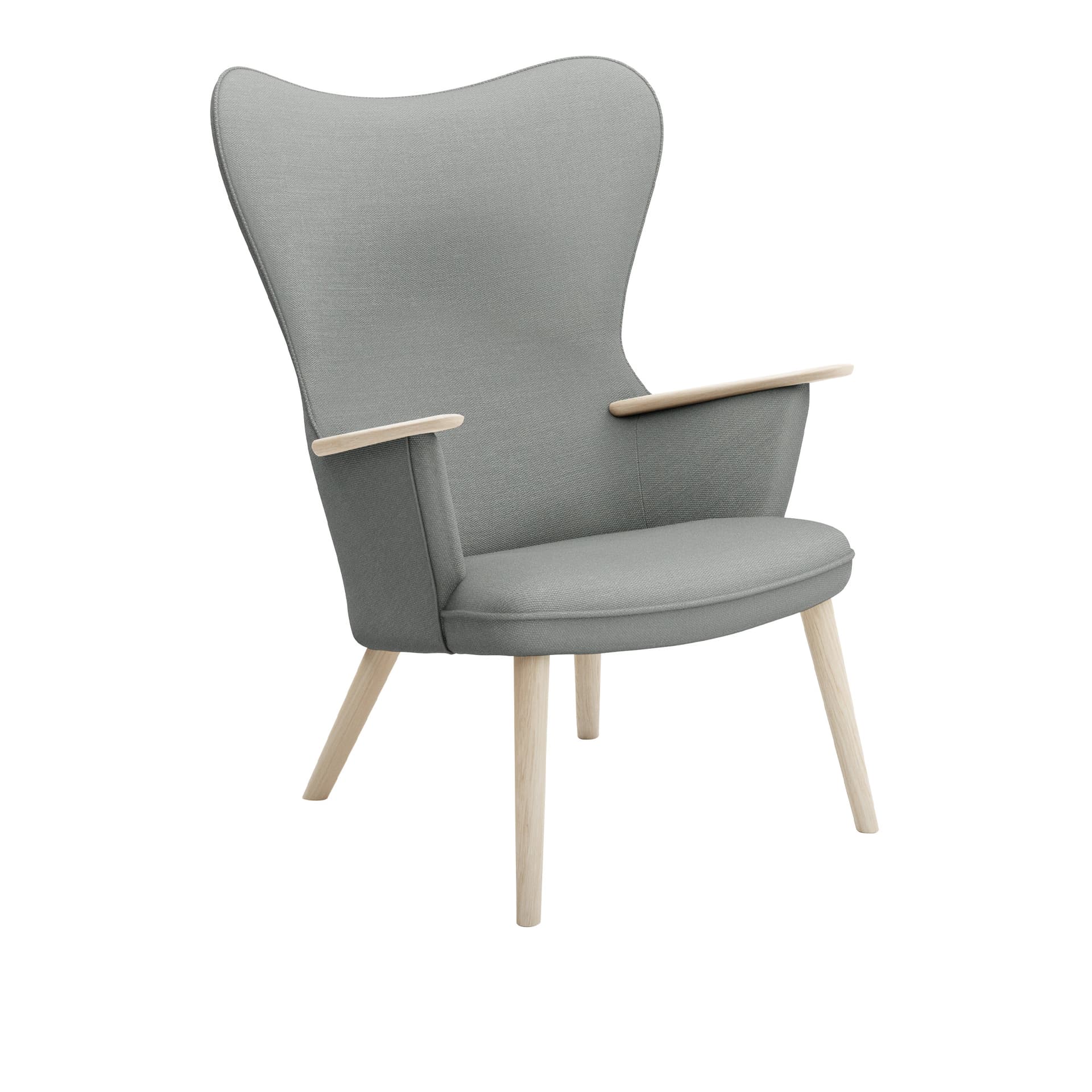 Carl Hansen - CH78 Fåtölj, Tvålad Ek, Tyggrupp 3 Fiord 0151 - Lenestoler - Hans J. Wegner