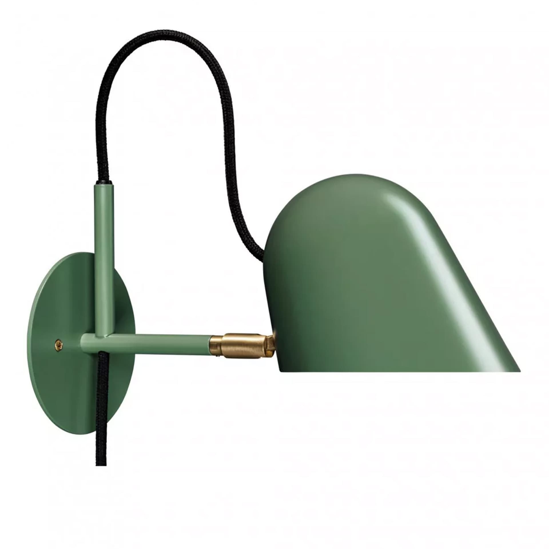 Örsjö Belysning - Streck Vägglampa 30921, Tallgrön, Kabel - Sengelamper - Joel Karlsson - Grønn - Metall