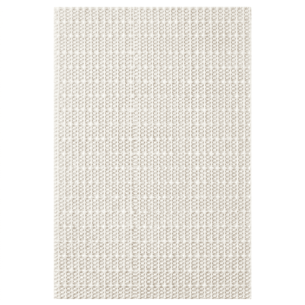 NOGA - Non Slip Rug 250 x 350 cm - Hvit - Plast