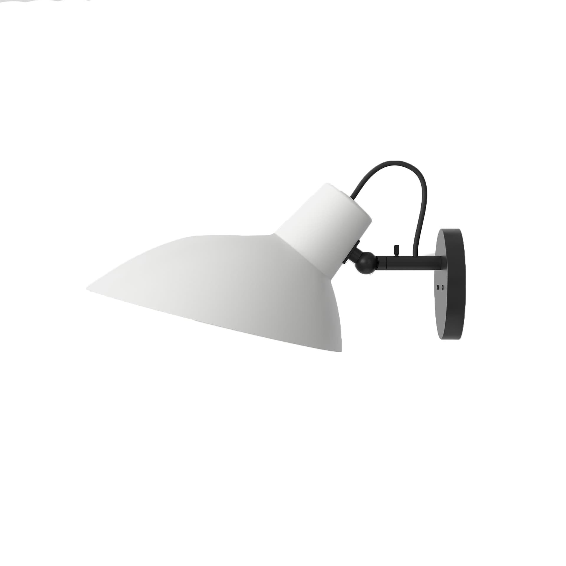 Astep - VV Cinquanta Wall, Black Mount, White Reflector - Sengelamper - Vittoriano Viganò - Hvit - Metall