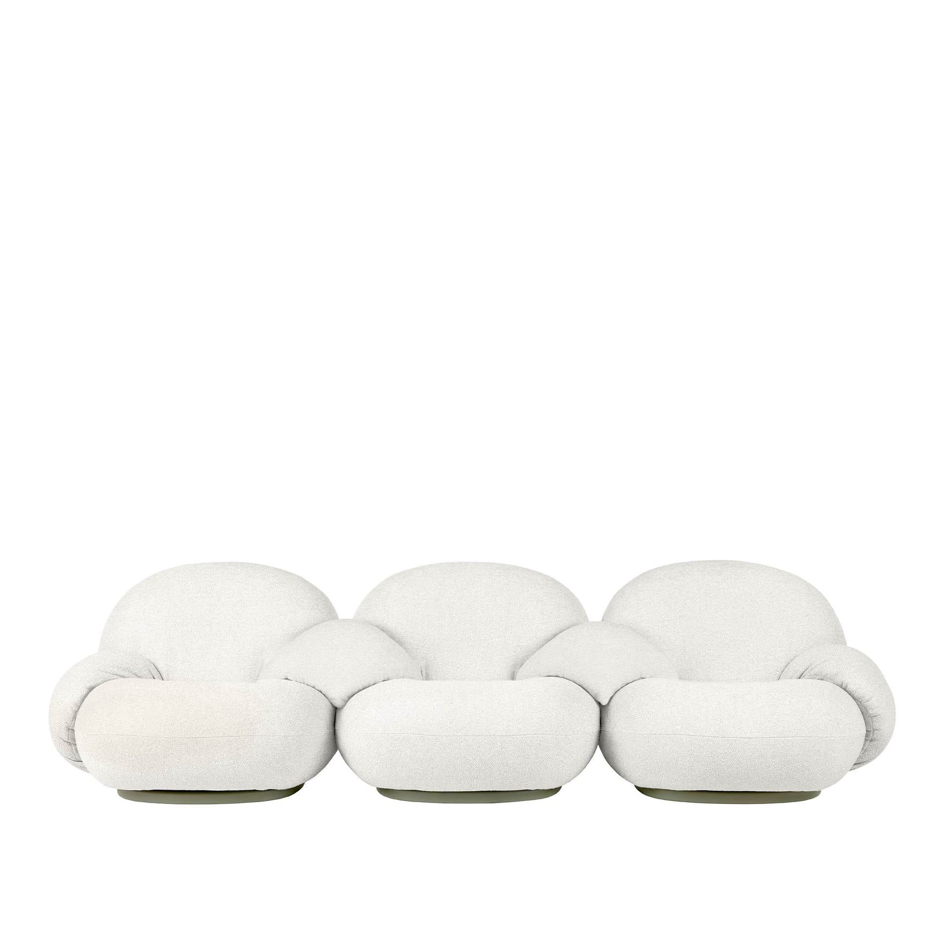 Gubi - Pacha Outdoor Sofa - Fully Upholstered, 3-seater with armrests incl middle armrests, PG. B Limonta Lorkey 40 - Utendørs sofaer - Pierre Paulin - Tekstilmateriale