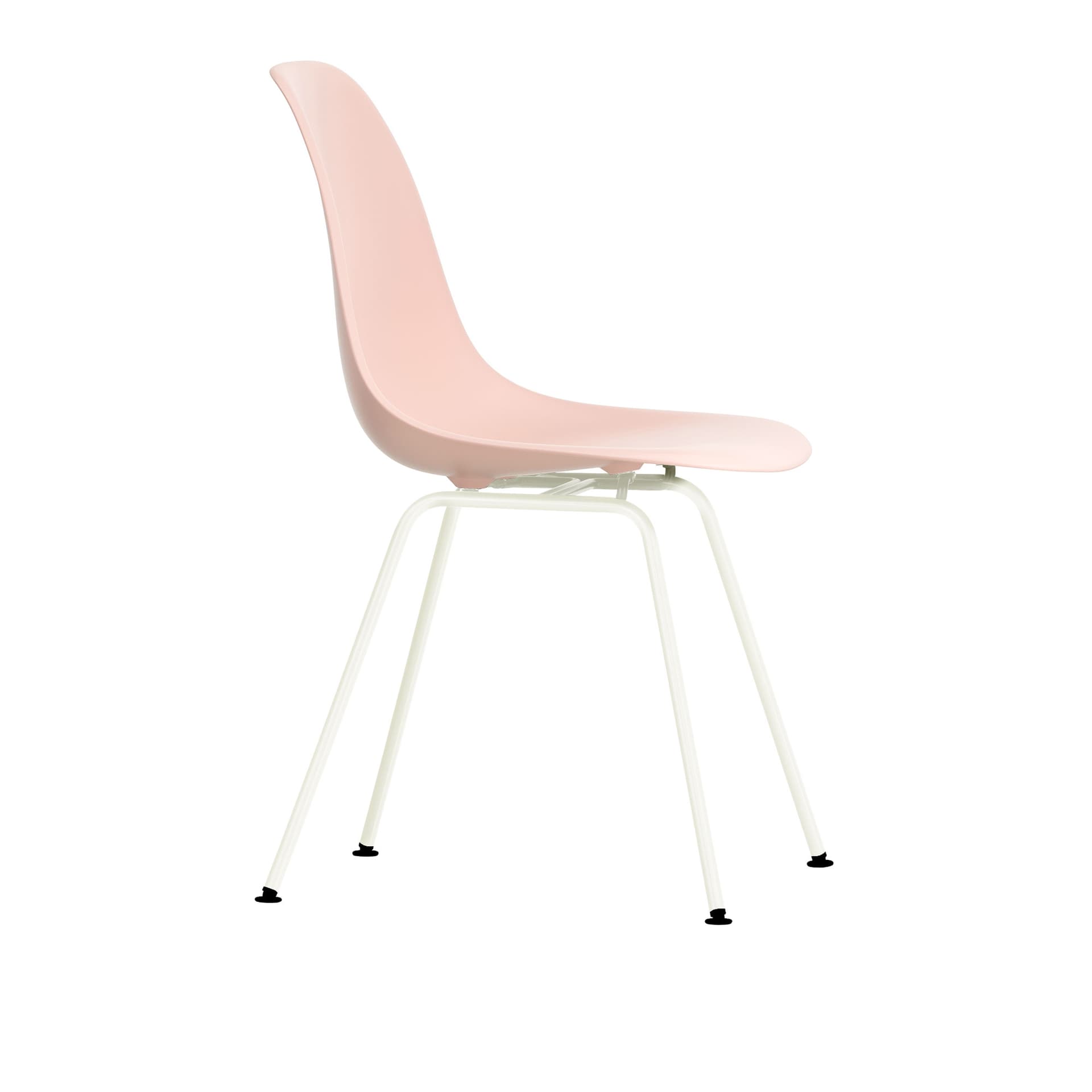 Vitra - Eames Plastic Chair DSX - 41 Pale Rose - White Base - Spisestoler - Charles & Ray Eames - Rosa - Metall/Plast