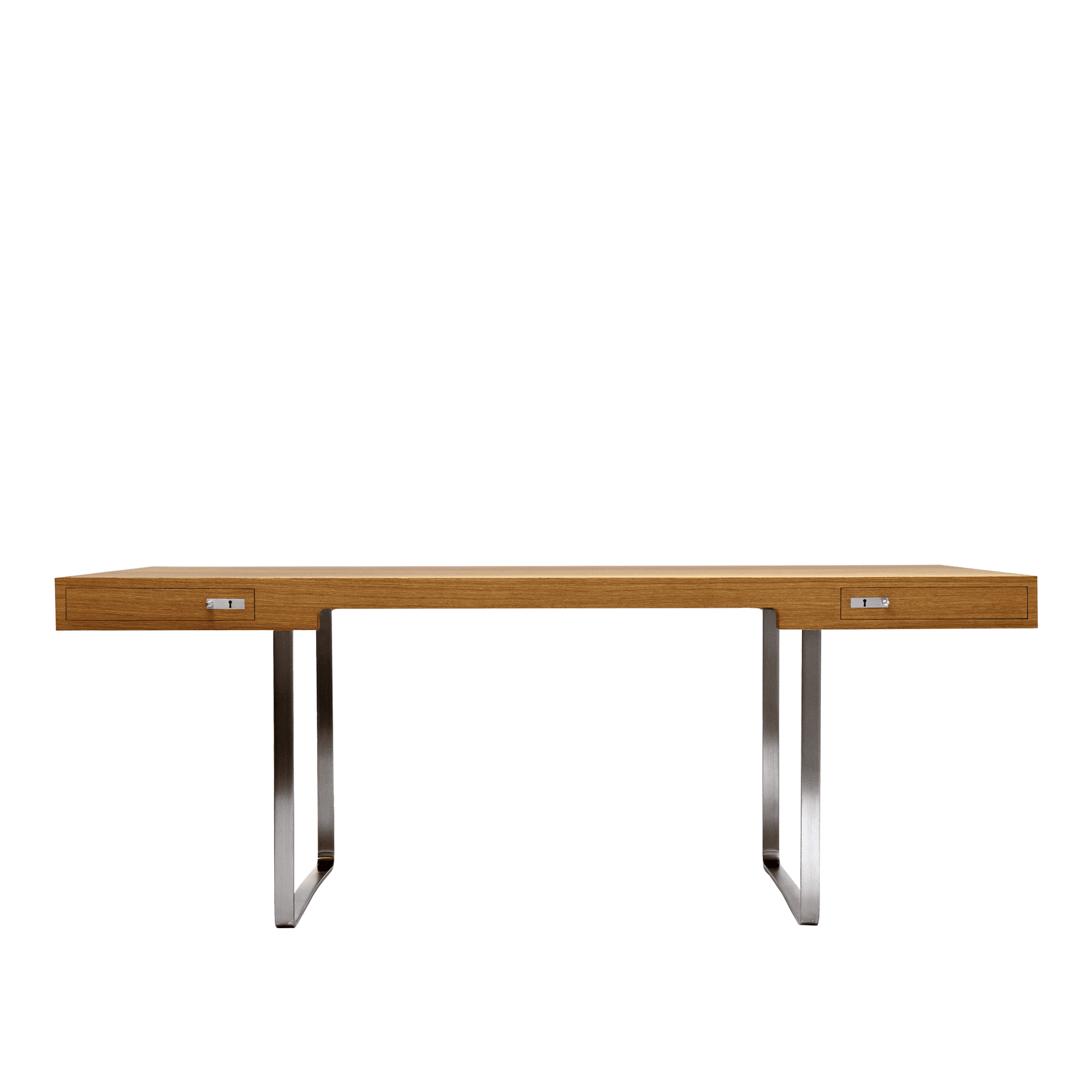 Carl Hansen - CH110, Oljad Ek - Skrivebord - Hans J. Wegner - Tre farget - Metall/Tre