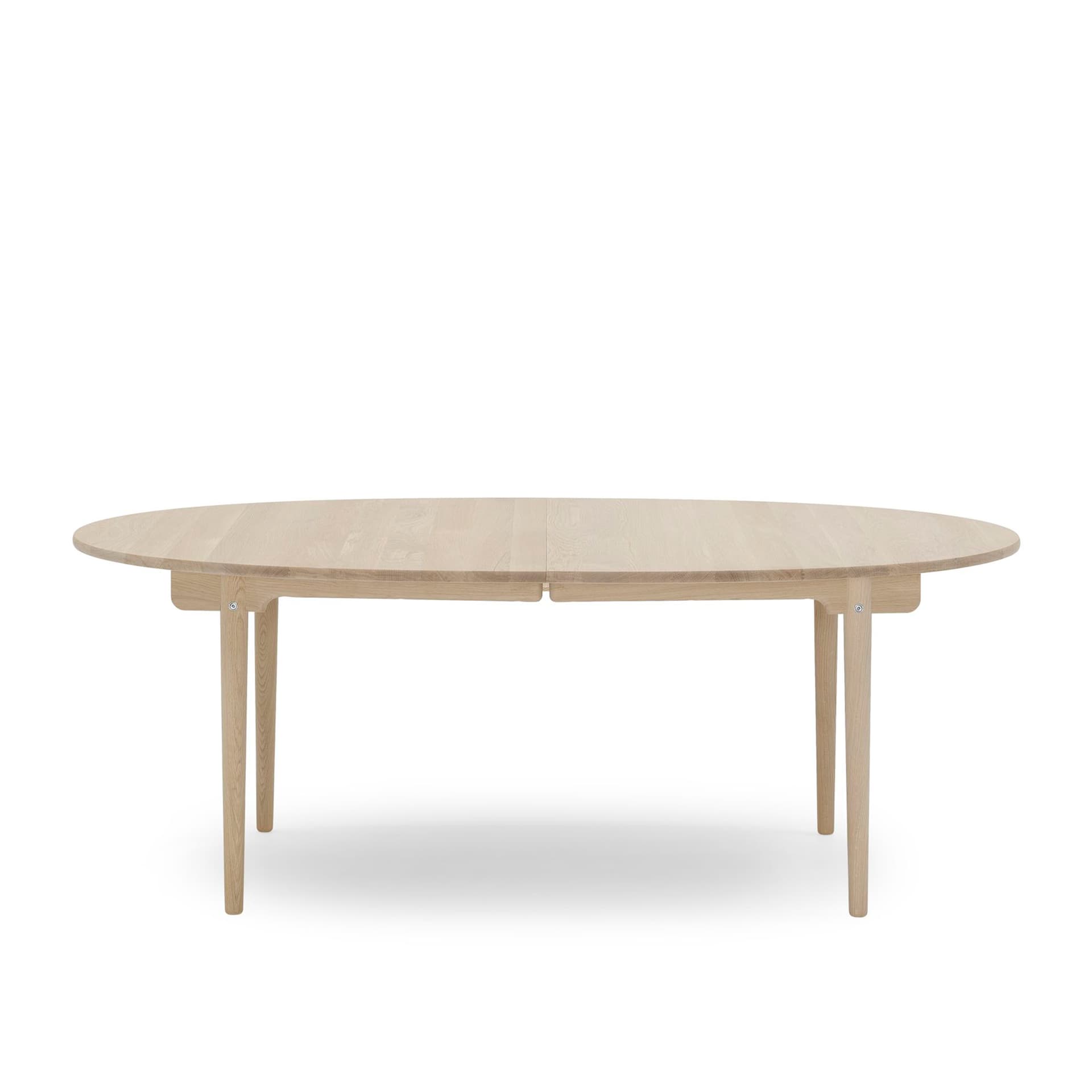 Carl Hansen - CH339, Tvålad Ek, Med plats för 4 st iläggsskivor - Spisebord - Hans J. Wegner - Tre farget - Tre