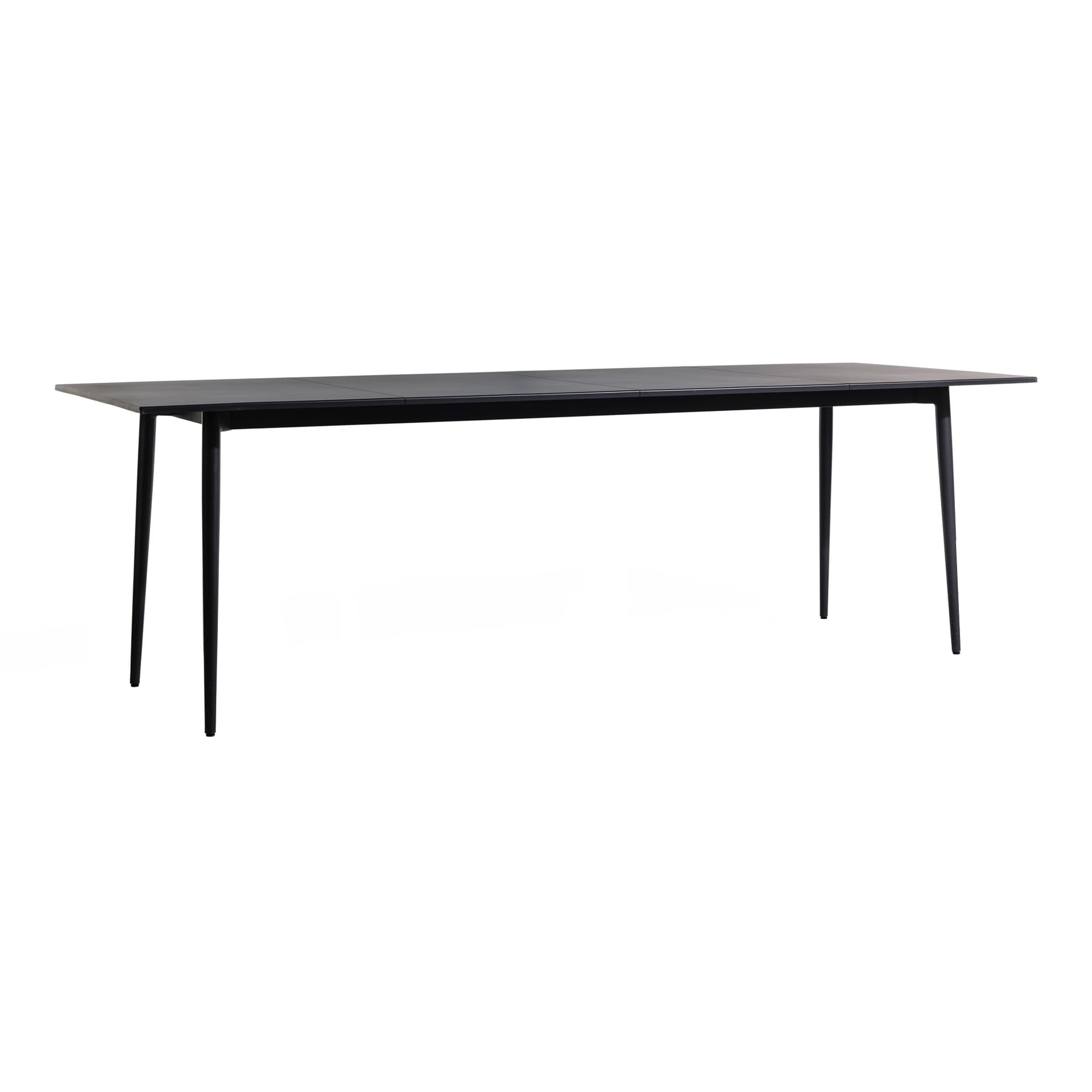 Skargaarden - Saltö Dining Table Large, Charcoal Grey Aluminium Frame - Utendørs spisebord - Matilda Lindblom - Svart - Metall