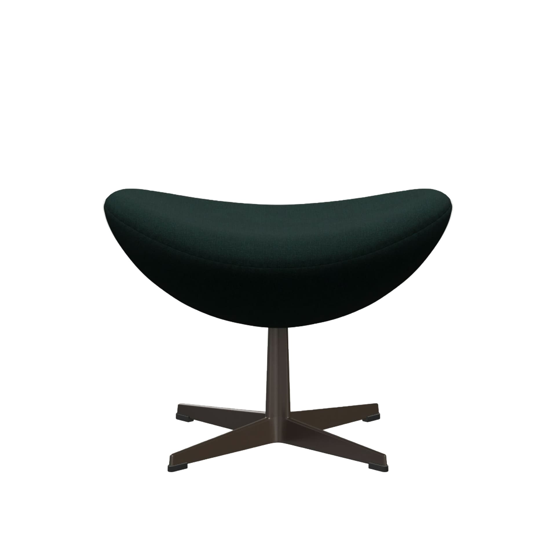 Fritz Hansen - 3127 Ägget Fotpall, Christianshavn 1161 Brown bronze - Skamler & Taburetter - Arne Jacobsen - Brun - Metall/Tekstilmateriale/Syntetisk materiale