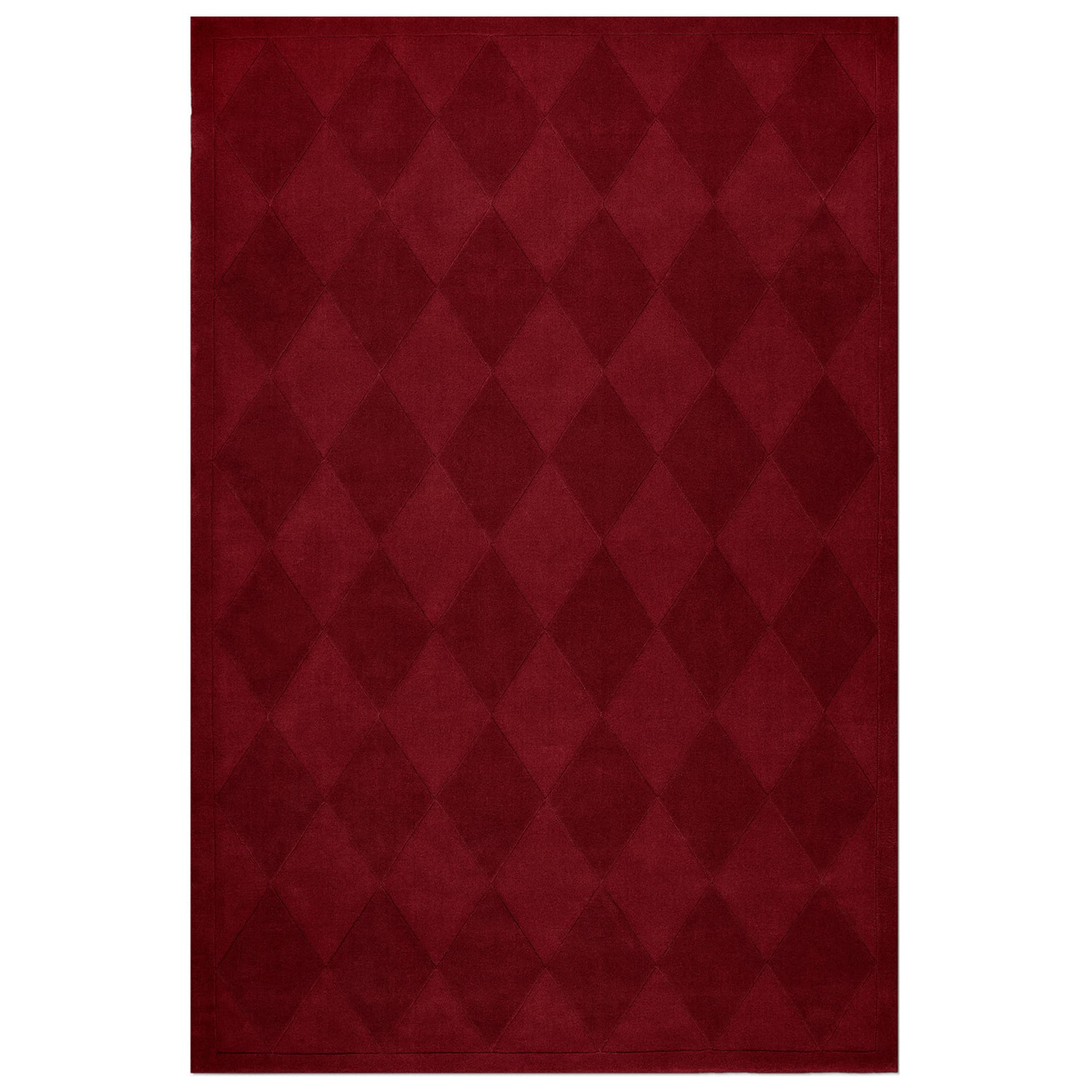 Nordic Knots - Diamond Deep Red 300 x 400 cm - Mønstrede tepper - Jessie Andrews - Rød - Ull
