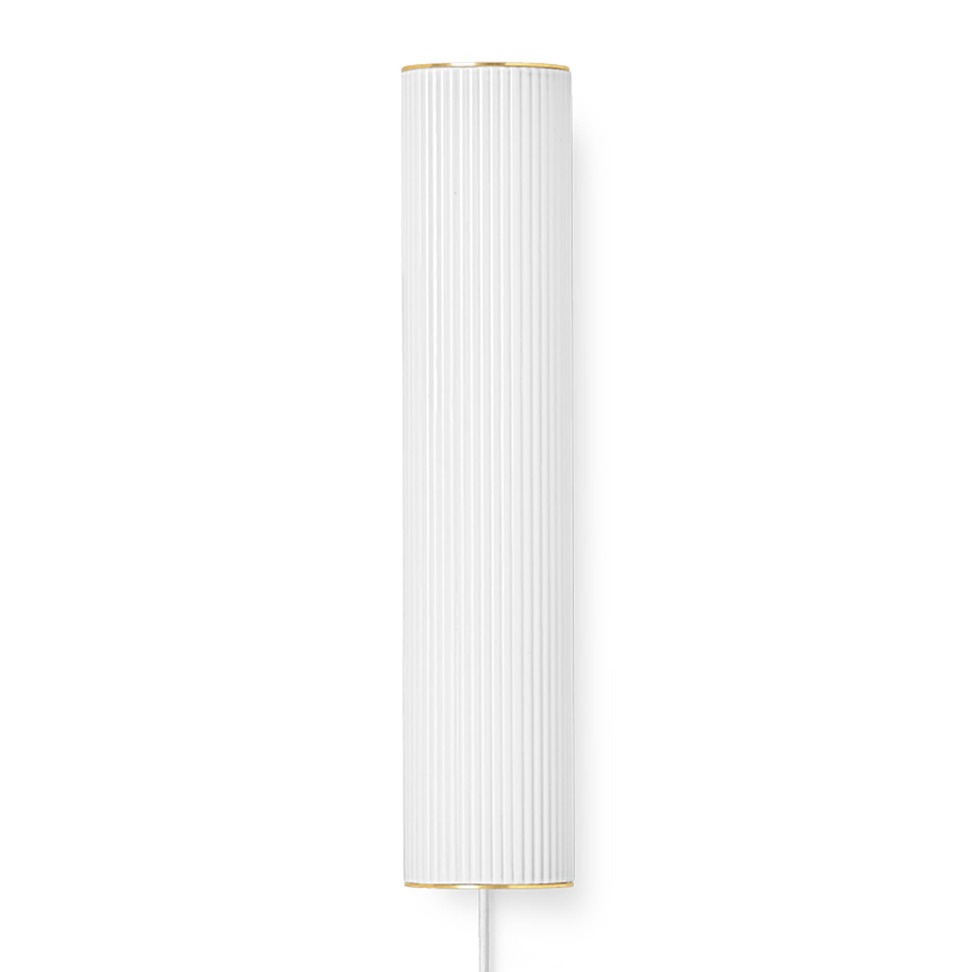 Vuelta Vegglampe 40 White/Brass - Ferm Living Vuelta 40 - Stue - Design - Glass - Med en lyskilde