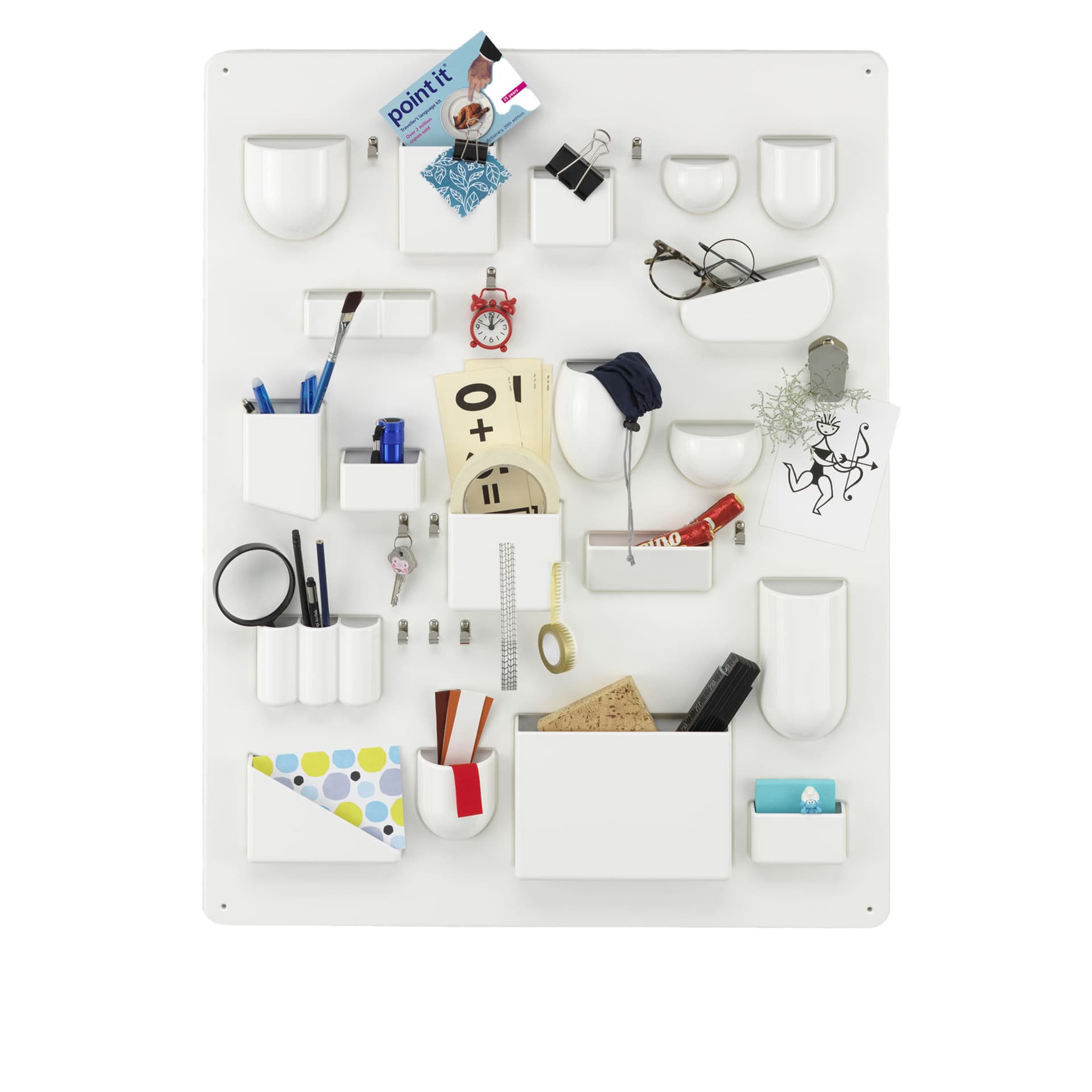 Vitra - Uten.Silo RE I veggoppbevaring White RE - Kurver & esker - Dorothee Becker - Hvit - Plast