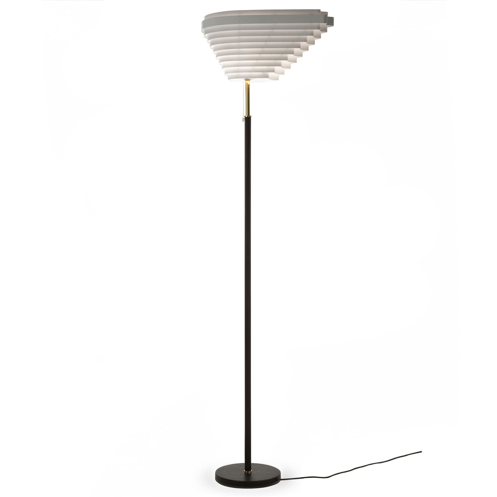 Artek - A805 Angel Wing Gulvlampe Polished Brass