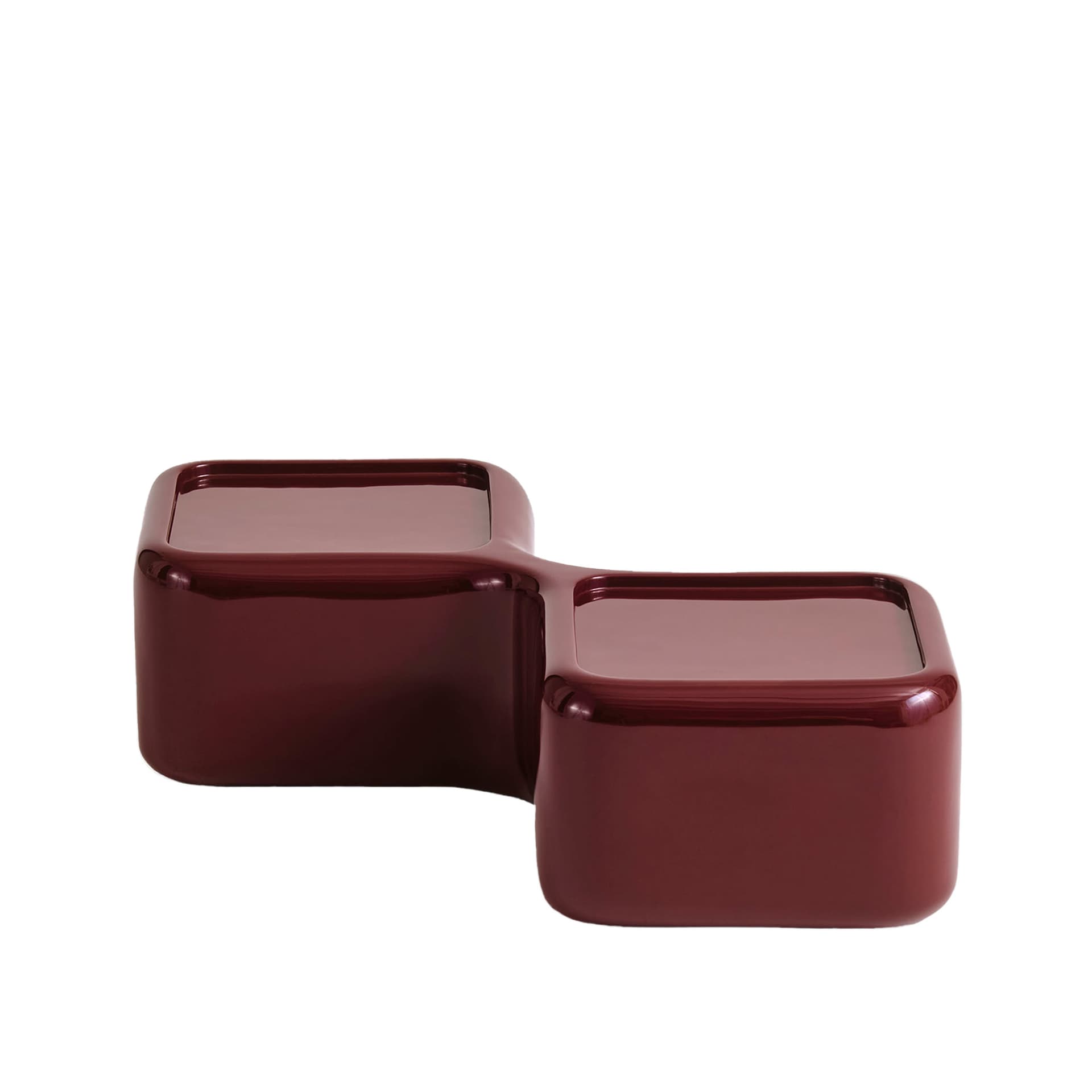 NOGA - Rectangular Module Table Low Table Red - Sofabord - Willo Perron - Rød - Plast