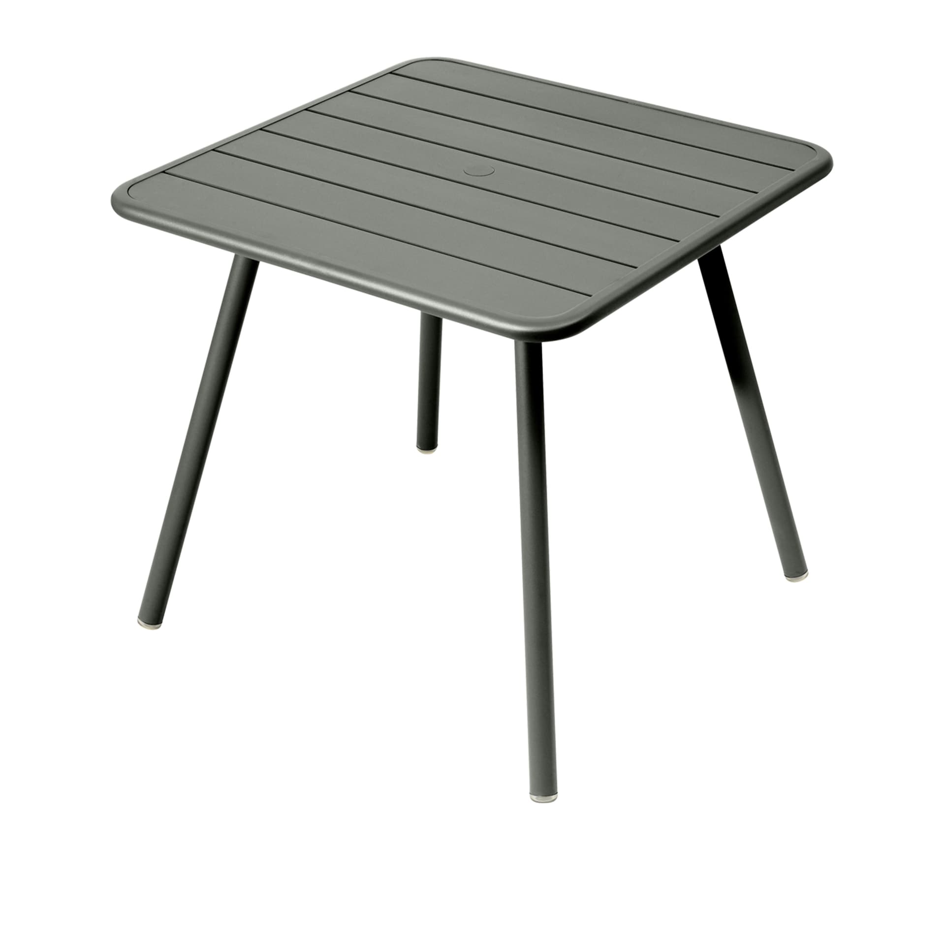 Fermob - Luxembourg Four Leg Table 80 x 80 cm, Rosemary - Utendørs spisebord - Frédéric Sofia - Grønn - Metall