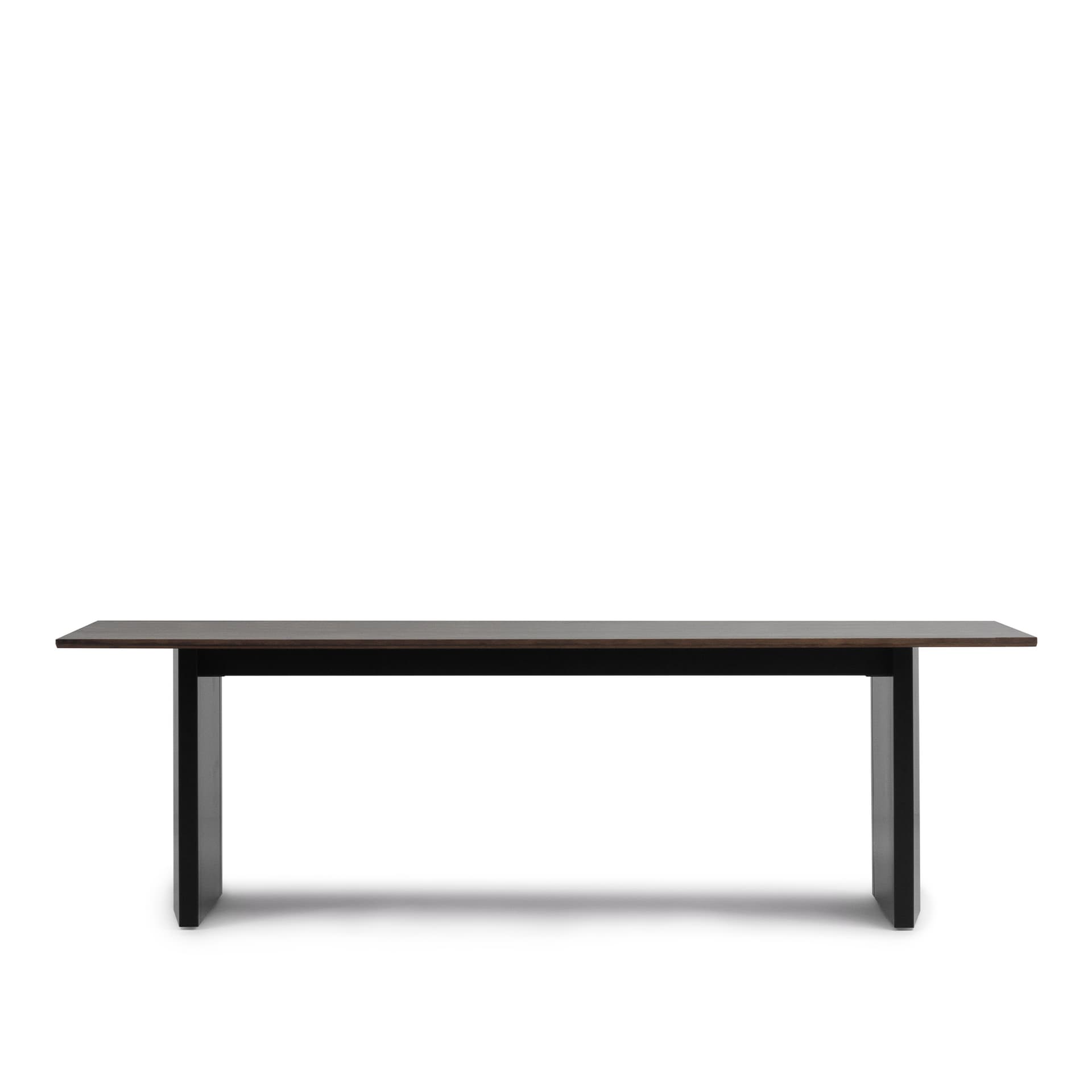 Normann Copenhagen - Panel Table 90 x 250 cm Black Dark Brown - Spisebord - Simon Legald - Brun - Metall/Tre