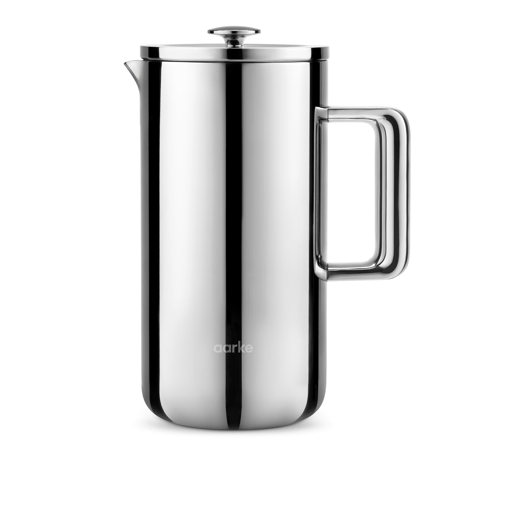 Aarke - Aarke Coffee Press Stainless Steel - Kaffemaskiner & kaffebryggere - Carl Ljungh,Jonas Groth - Sølv - Metall