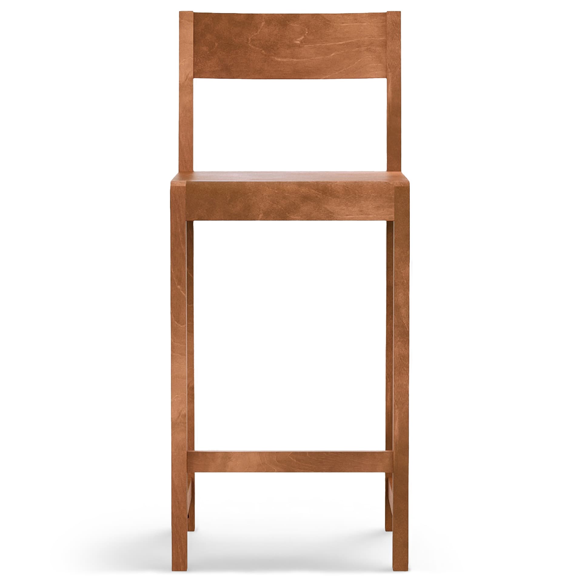 Frama - Bar Chair 01 – Warm Brown Birch – H65 - Barstoler & barkrakker - Frama Studio - Tre farget - Tre