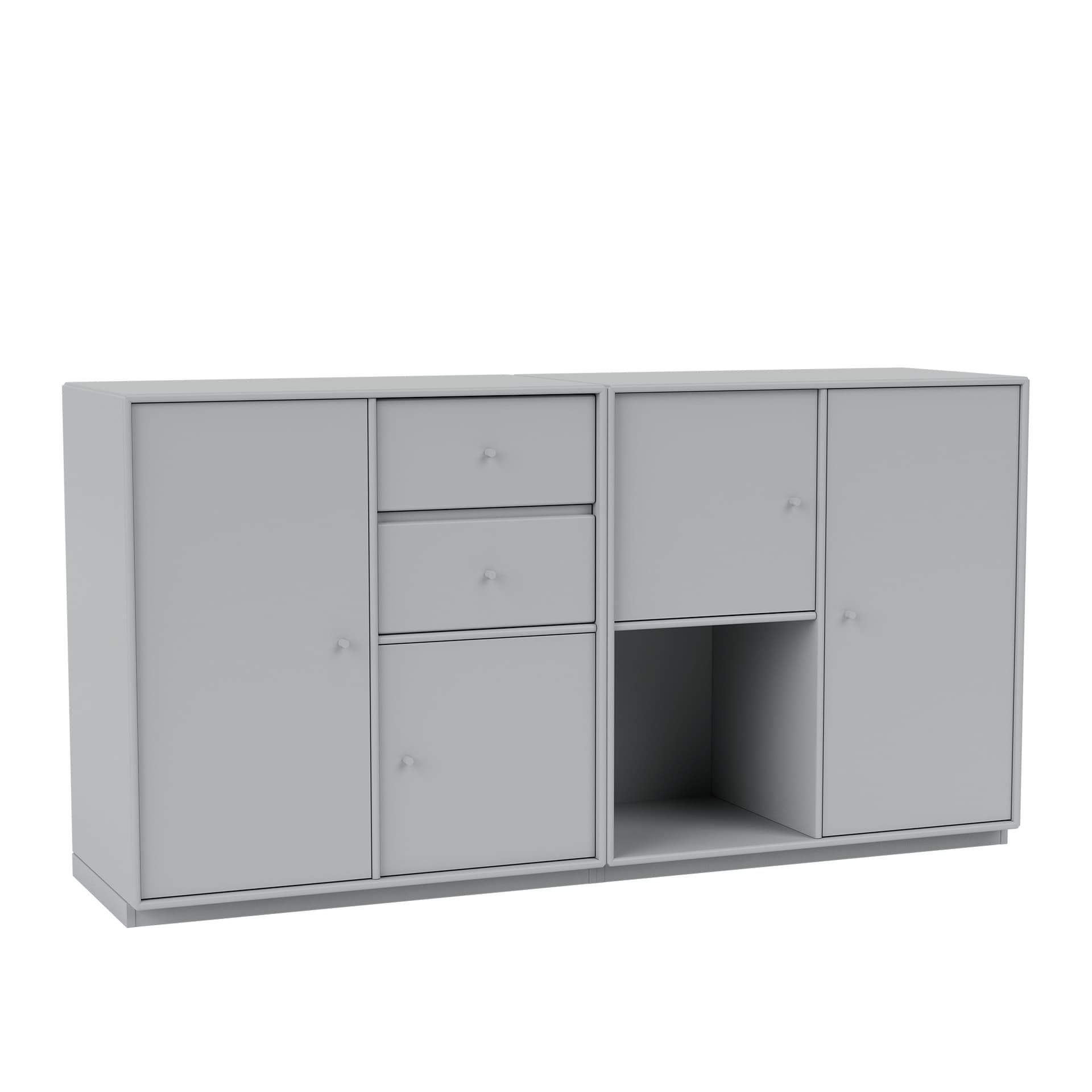 Montana - Couple Sideboard 02-Fjord 06 Plinth 3 cm - Sideboards - Peter J. Lassen - Blå - Tre