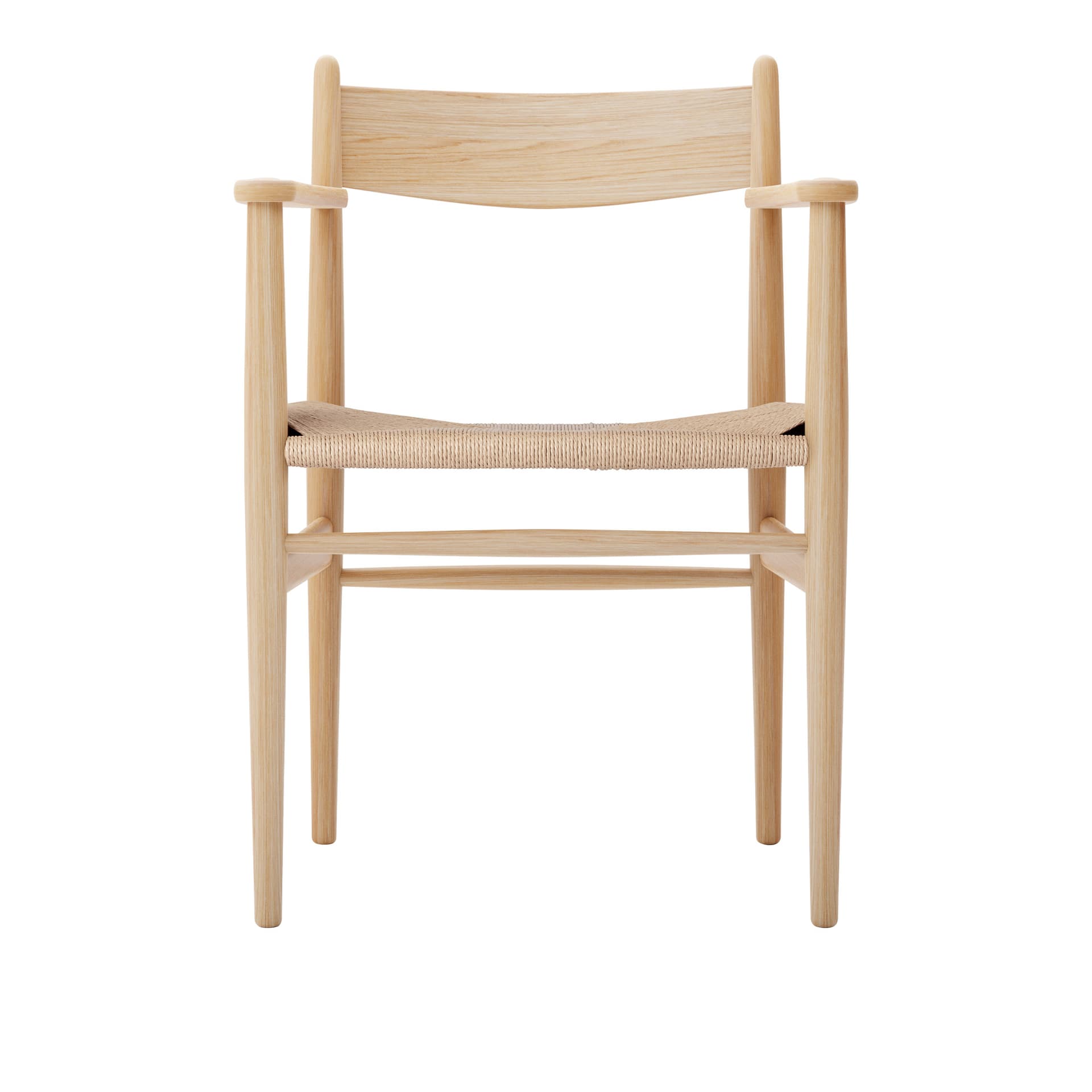 Carl Hansen - CH37, Oljad Ek, Naturflätat papperssnöre - Spisestoler - Hans J. Wegner - Tre farget - Tre