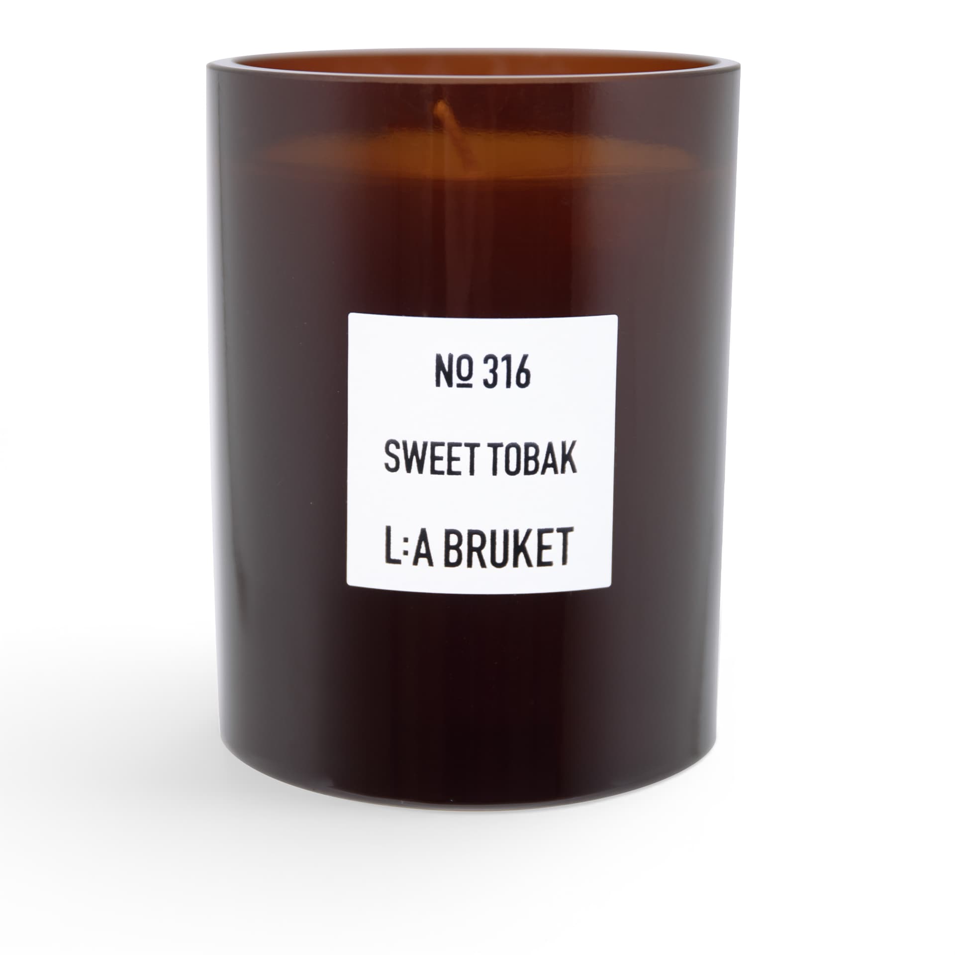L:a Bruket - 316 Candle Sweet Tobak 260 g - Duftlys - Glass