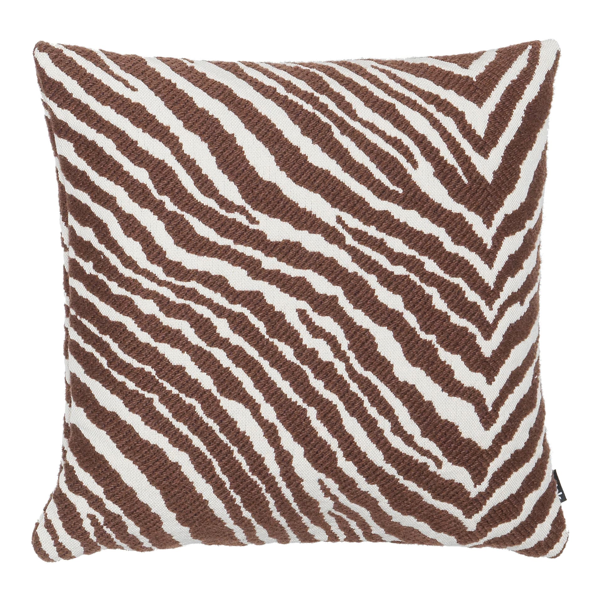 Artek - Zebra putetrekk 40 x 40 cm brun/hvit - Pynteputer - Aino Aalto - Brun - Ull
