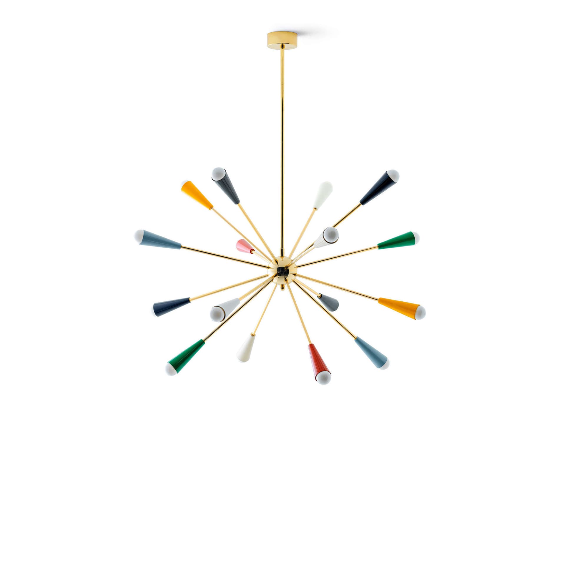 Stilnovo - Sputnik Suspension, Gold/Multicolor - Lysekroner - Flerfarget