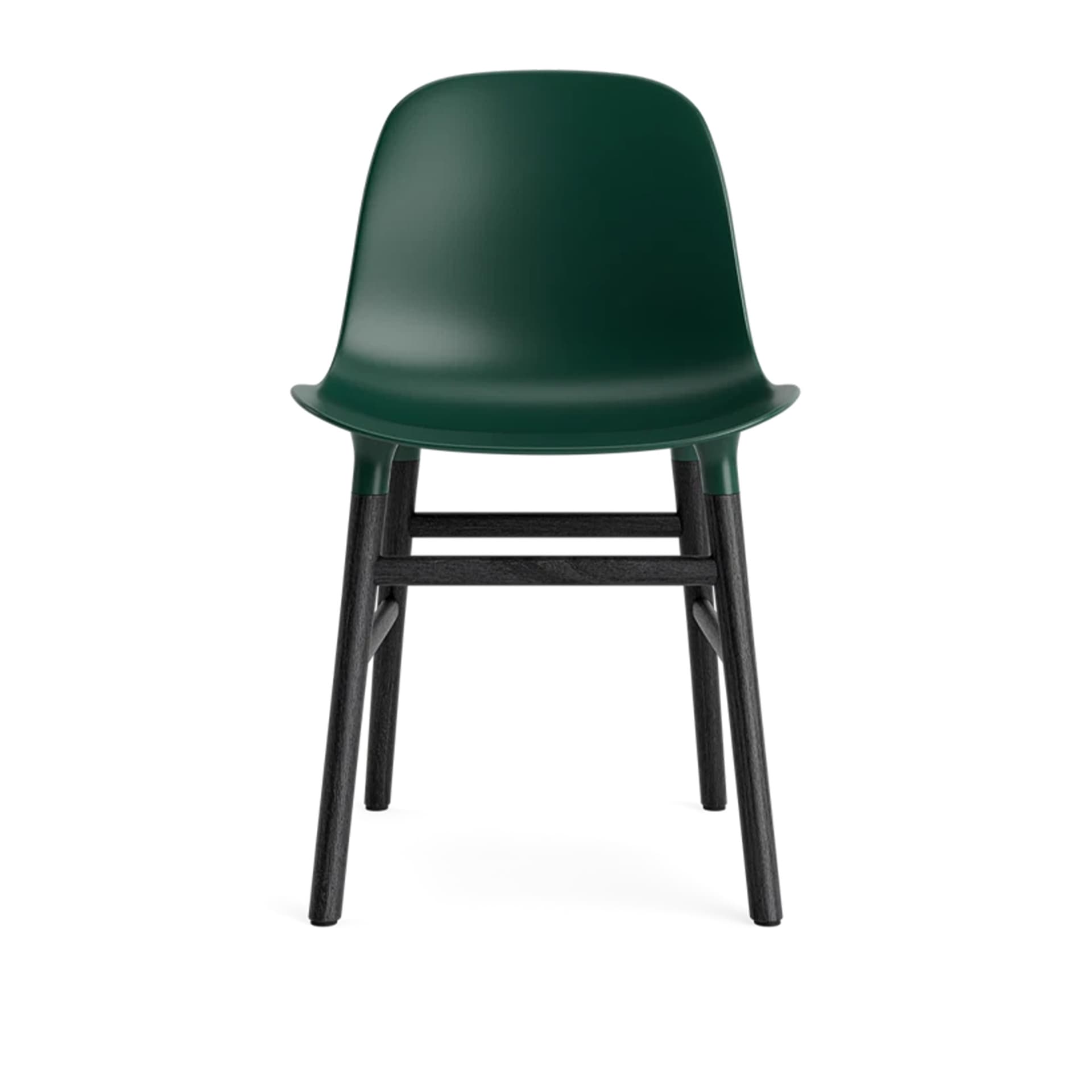 Normann Copenhagen - Form Chair Black Oak Green - Spisestoler - Simon Legald - Grønn - Tre/Plast