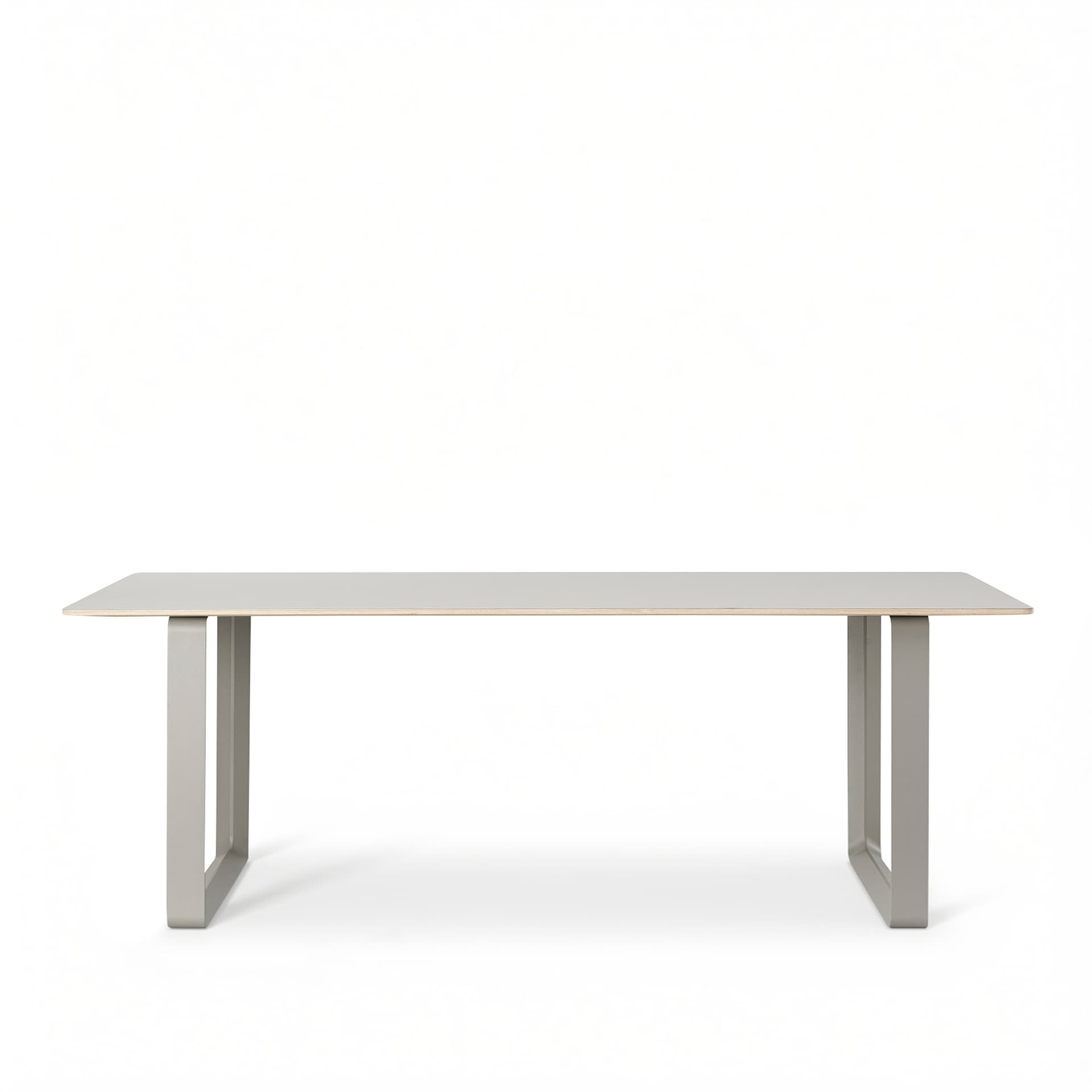 Muuto - 70/70 Table spisebord 170x85 cm, Grå linoleum/Grå - Spisebord - TAF Studio - Grå - Metall/Tre