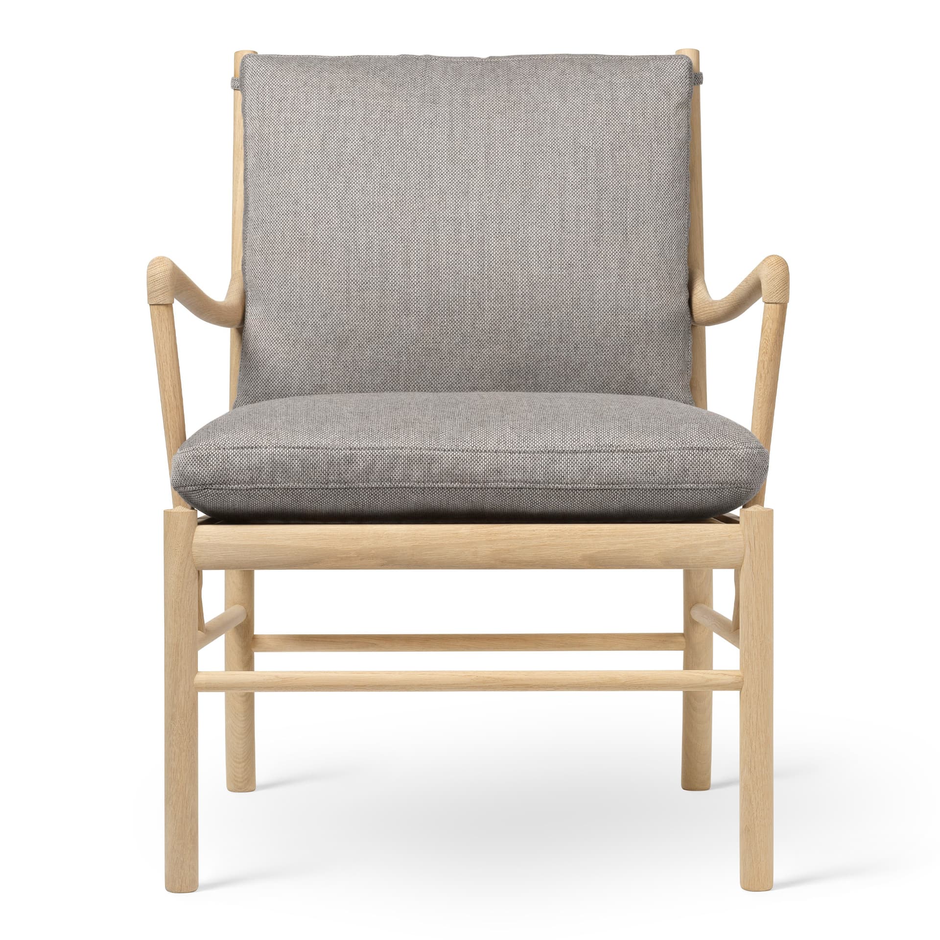 Carl Hansen - OW149 Colonial Chair Ek Tvålad / Re-Wool 0128 - Lenestoler - Ole Wanscher