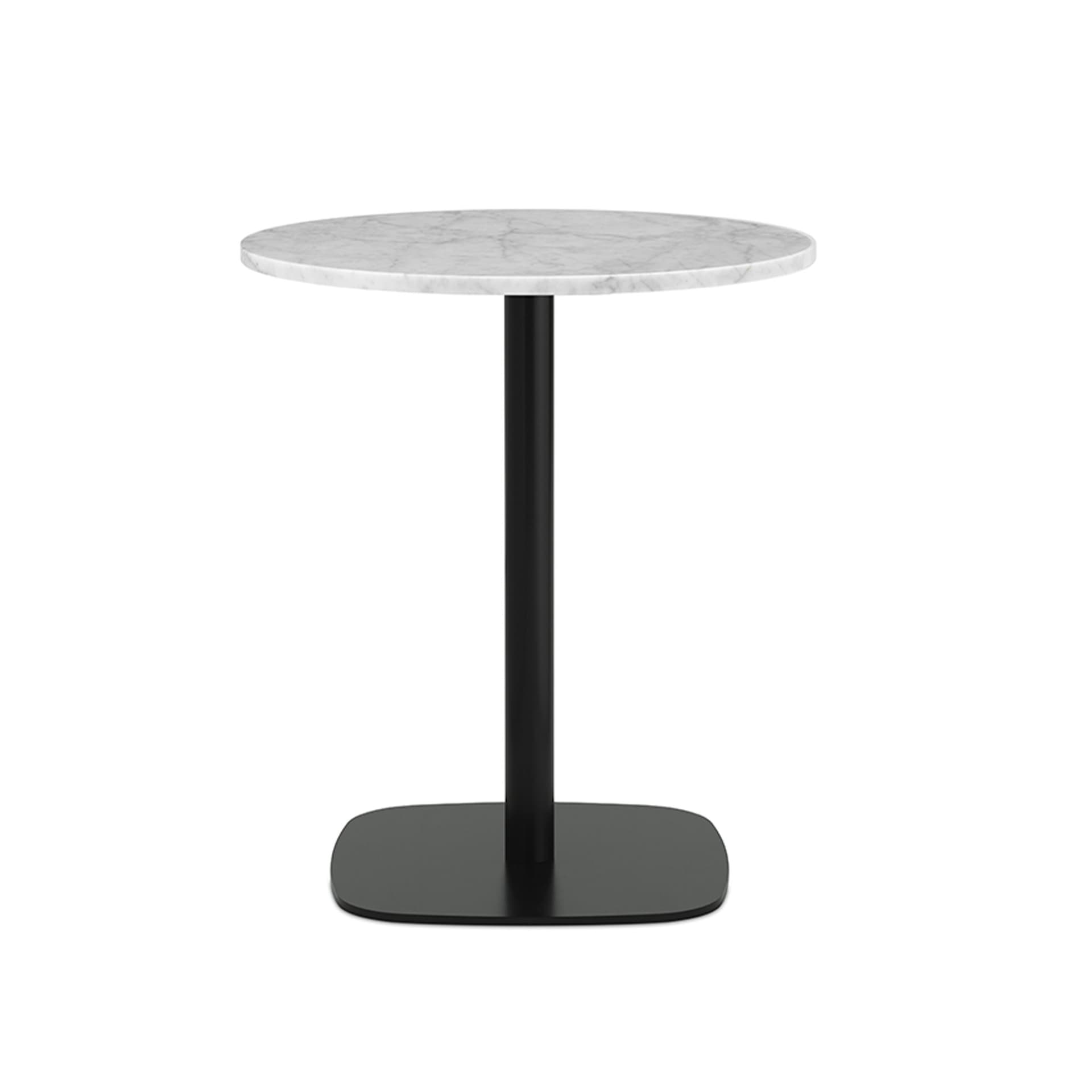 Normann Copenhagen - Form Cafe Table H74,5 Ø60 cm White Marble Top, Black - Spisebord - Simon Legald - Metall/Stein