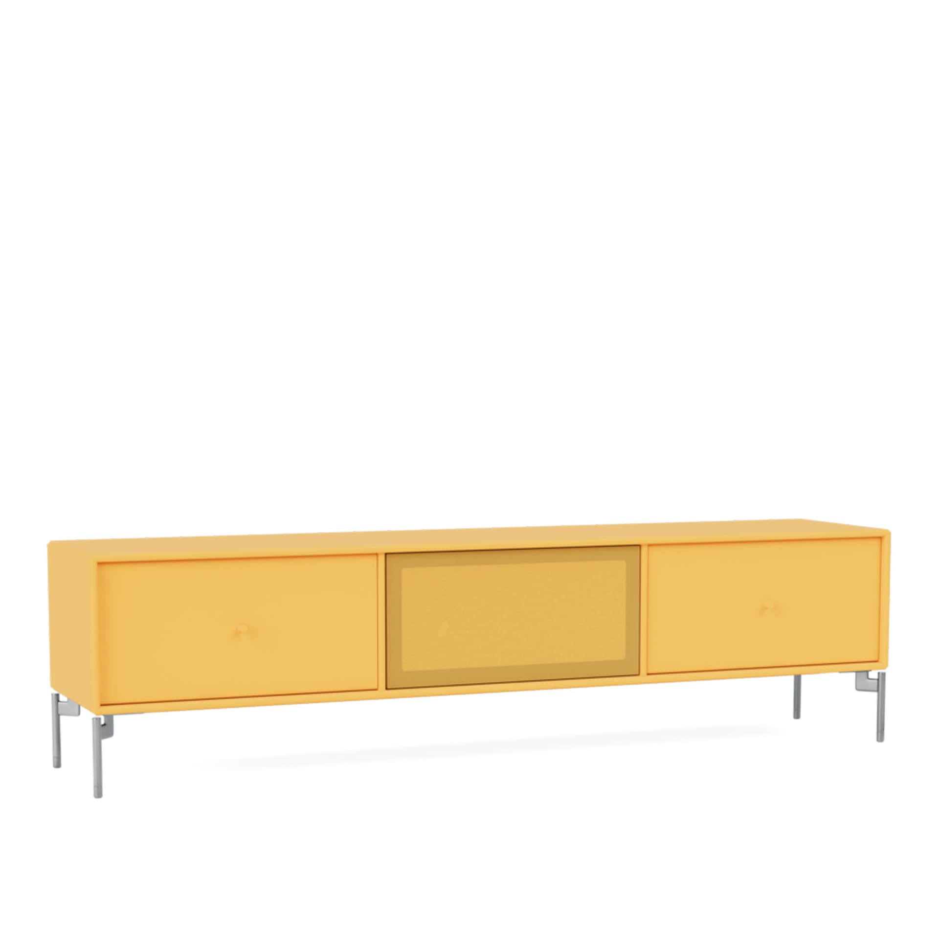 Montana - Octave V TV Bench 166-Acacia Matt Chrome - TV-benker - Peter J. Lassen - Gul - Tre
