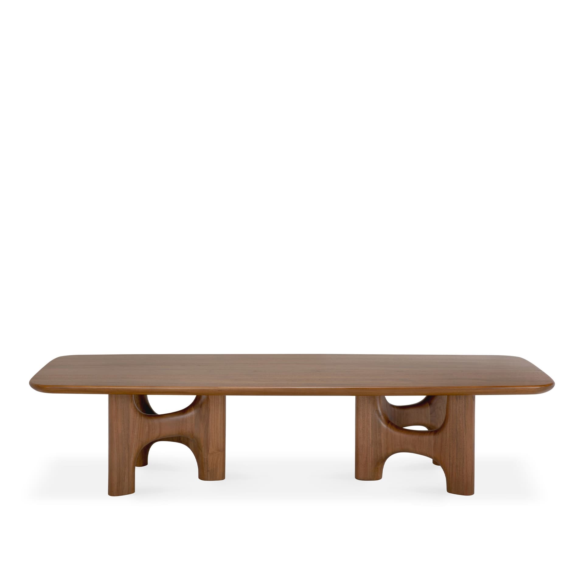 Ethnicraft - Flow sofabord 60x150 cm teak wild brown - Sofabord - Brun - Tre