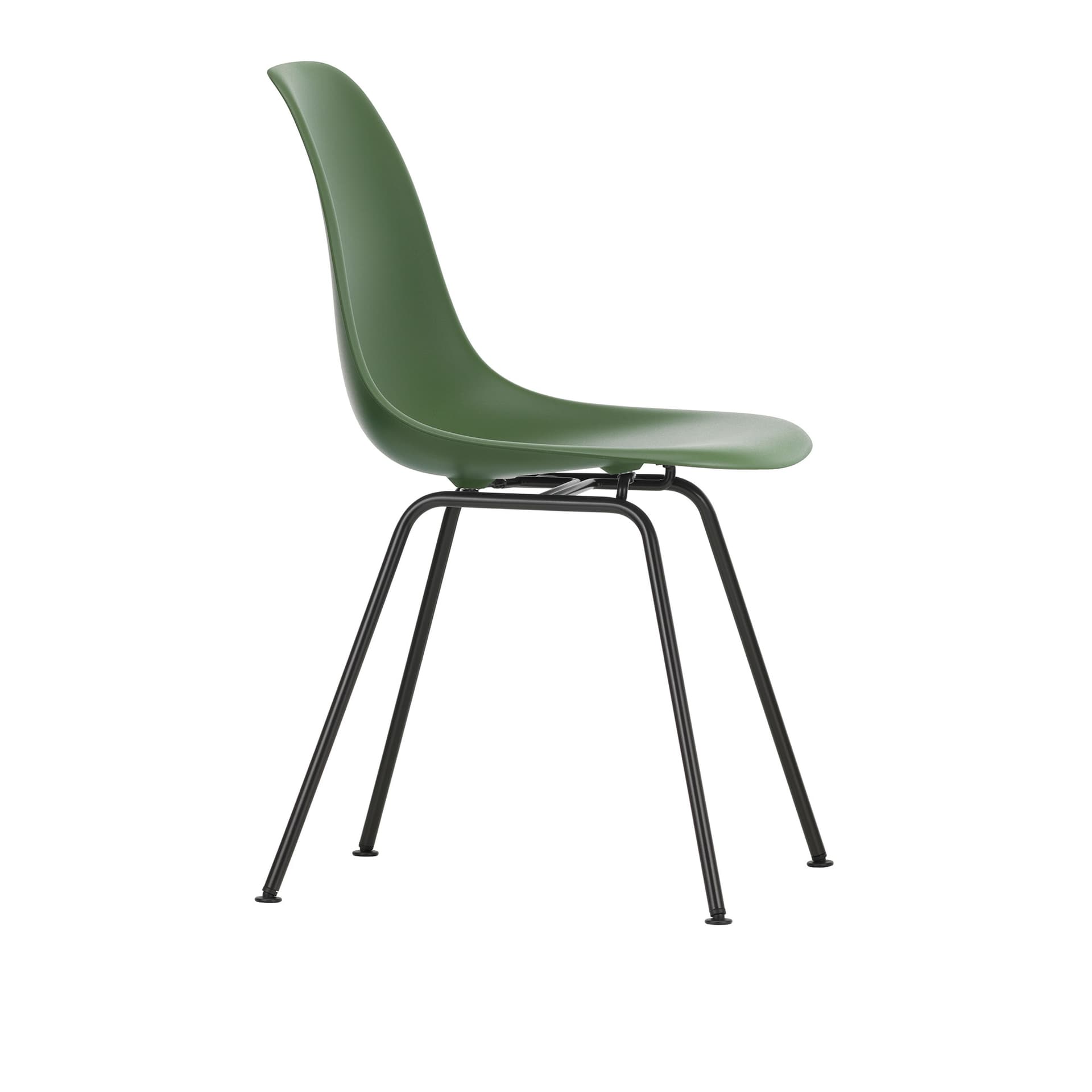 Vitra - Eames Plastic Chair DSX - 48 Forest - Basic Dark Base - Spisestoler - Charles & Ray Eames - Grønn - Metall/Plast