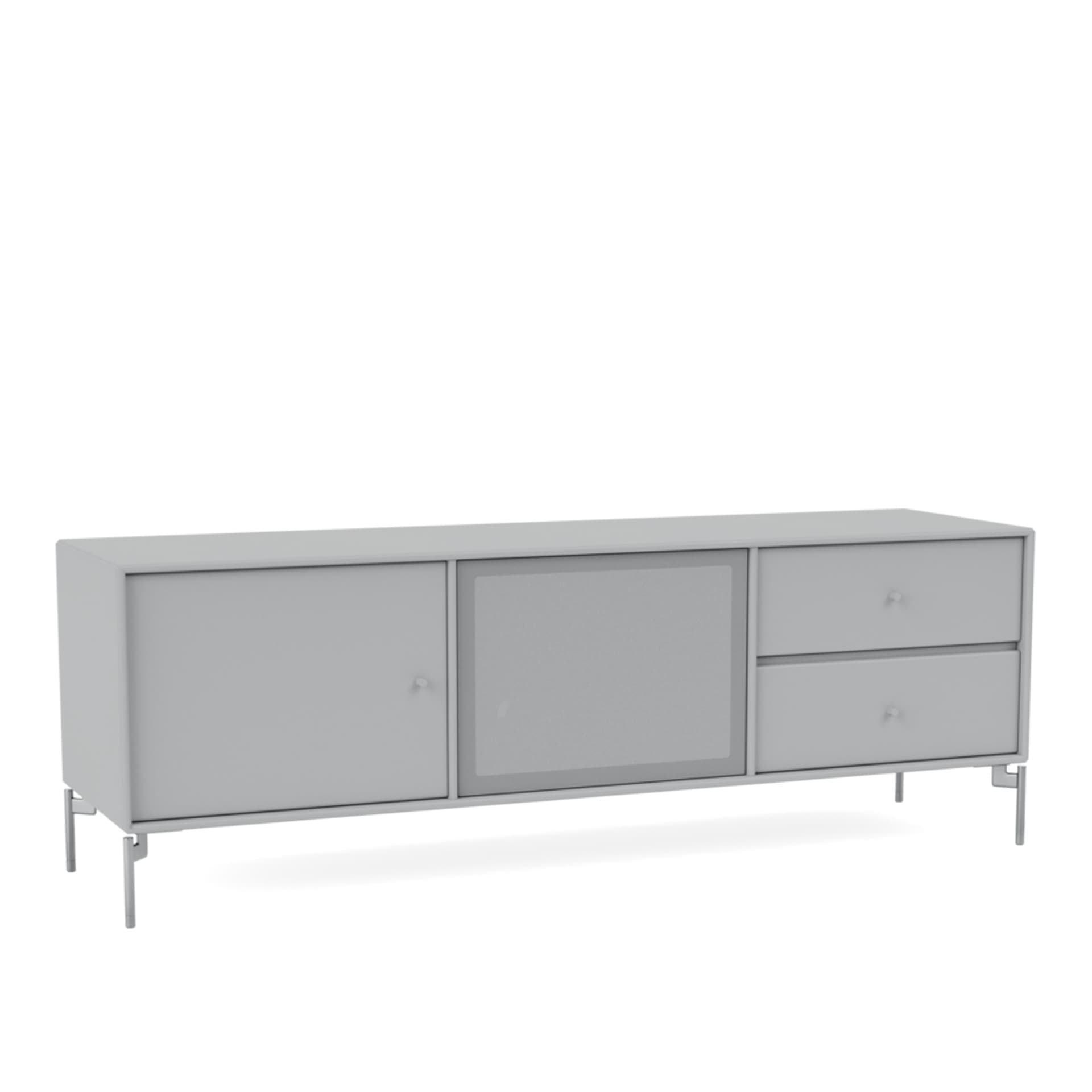 Montana - Octave Vi TV Bench 02-Fjord Matt Chrome - TV-benker - Peter J. Lassen - Blå - Tre