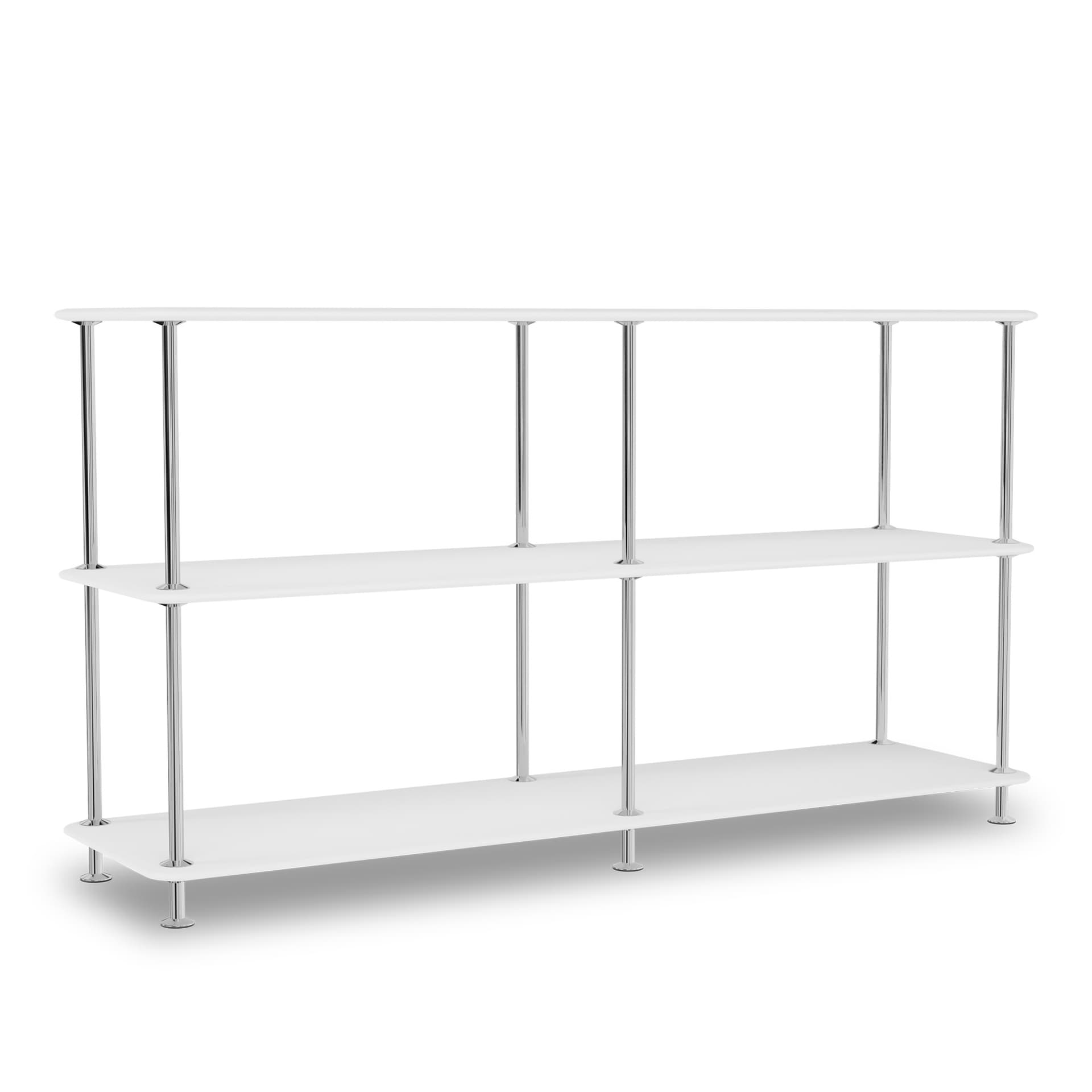 Montana - Montana Free 220000 214-Newwhitestructure 44C-Chrome - Hyller & Hyllesystem - Jakob Wagner - Hvit - Metall/Tre
