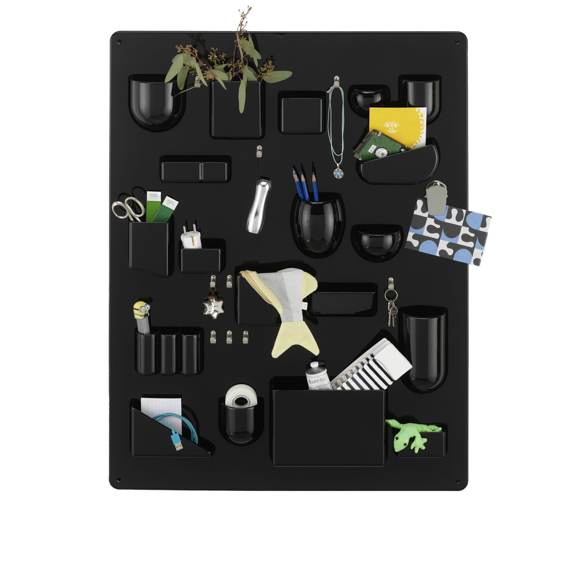 Vitra - Uten.Silo RE I veggoppbevaring Black RE - Kurver & esker - Dorothee Becker - Svart - Plast