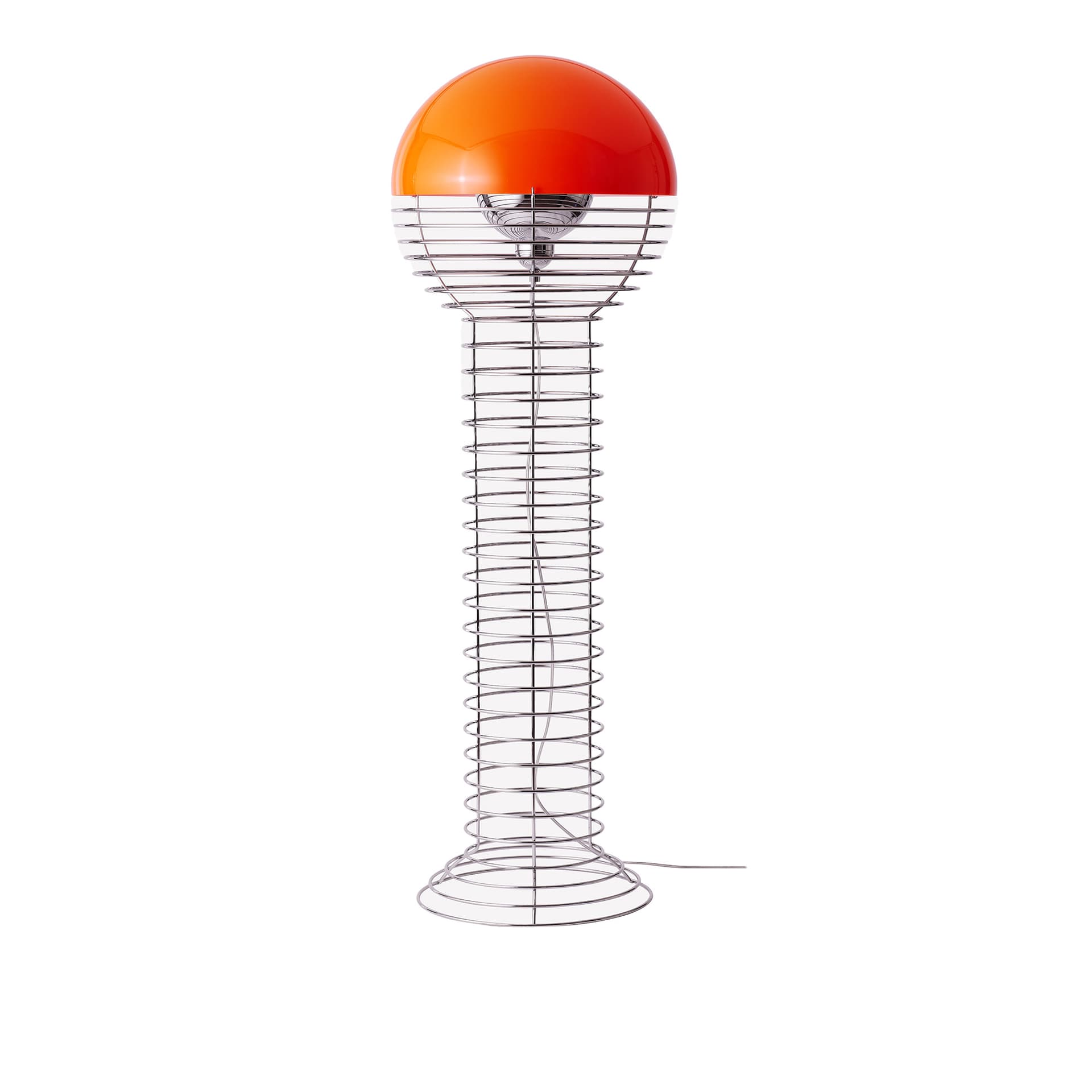 Verpan - Wire Gulvlampe Chrome/Orange