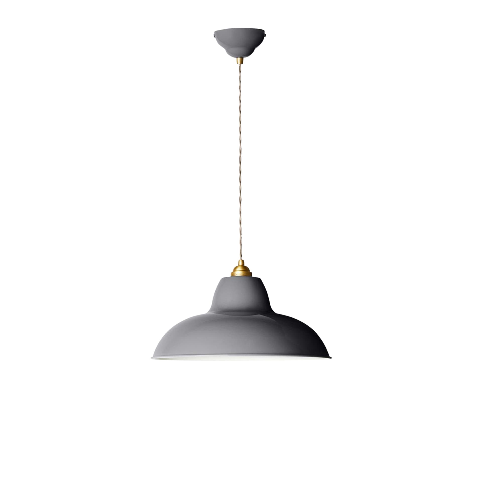Anglepoise - Original 1227 Brass Midi Wide pendellampe, grå