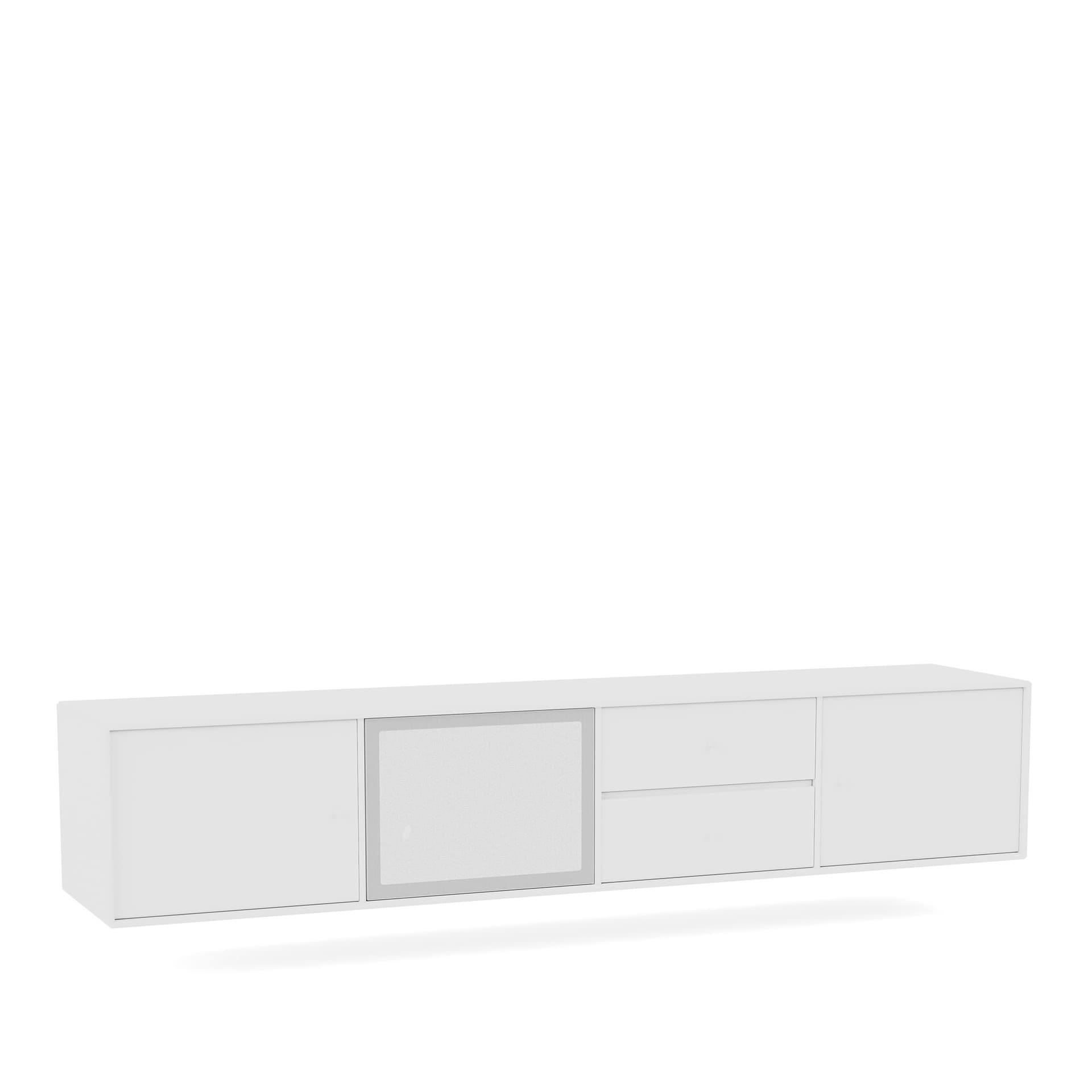 Montana - OCTAVE VIII TV Bench, 04-Suspensionrails, 101 New White - Quickship - TV-benker - Peter J. Lassen - Hvit