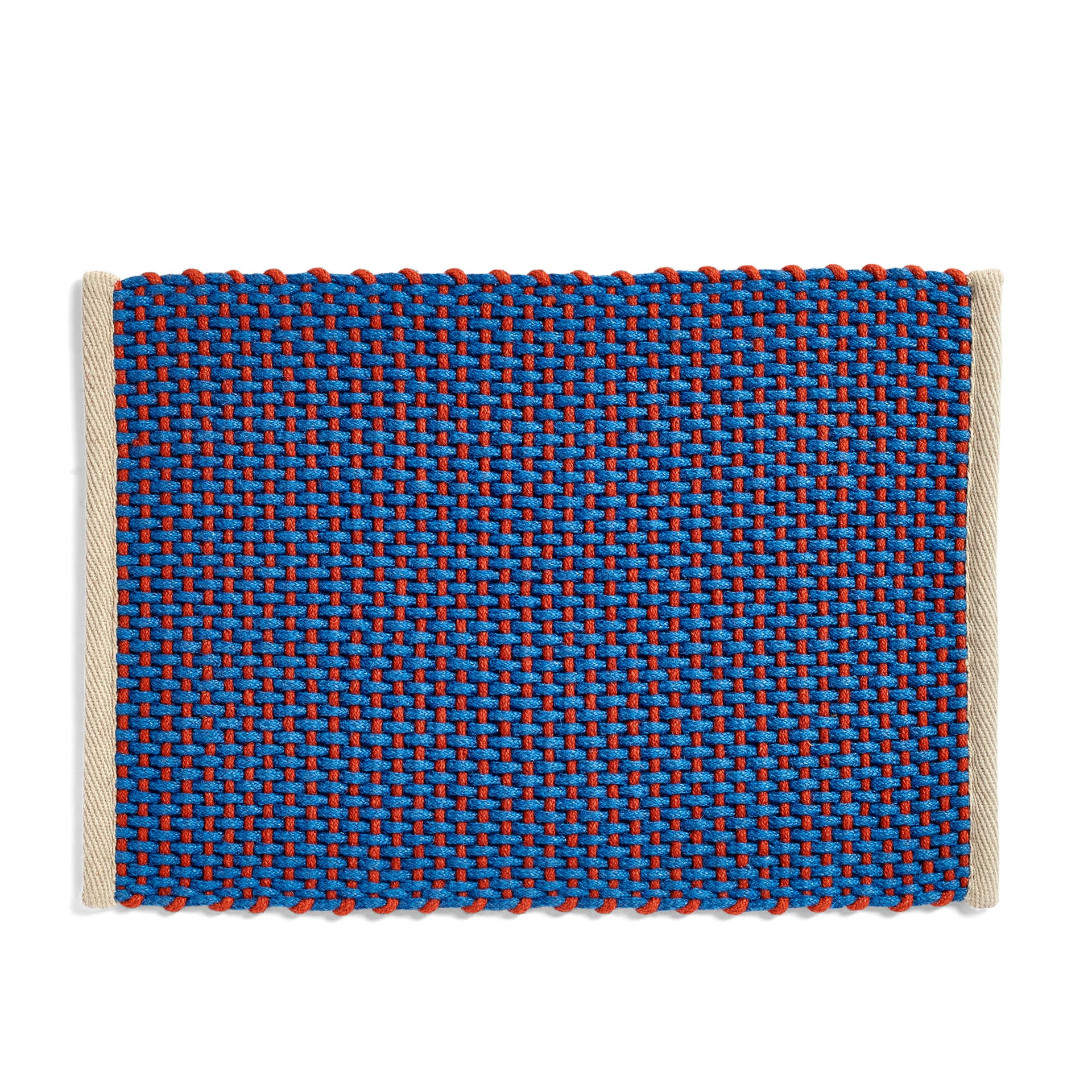 HAY - Door Mat - Blue - Mønstrede tepper - Blå - Jute