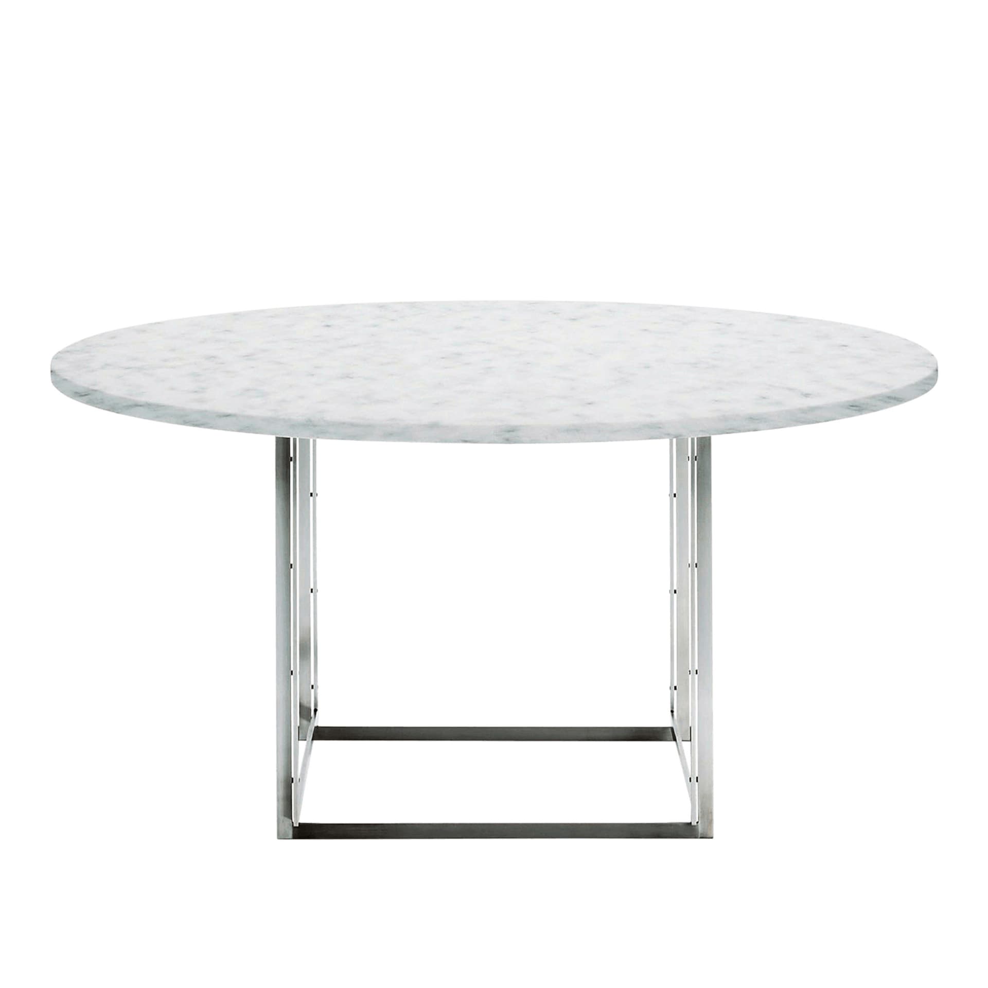 Fritz Hansen - PK54, White marble, Rolled - Spisebord - Poul Kjærholm