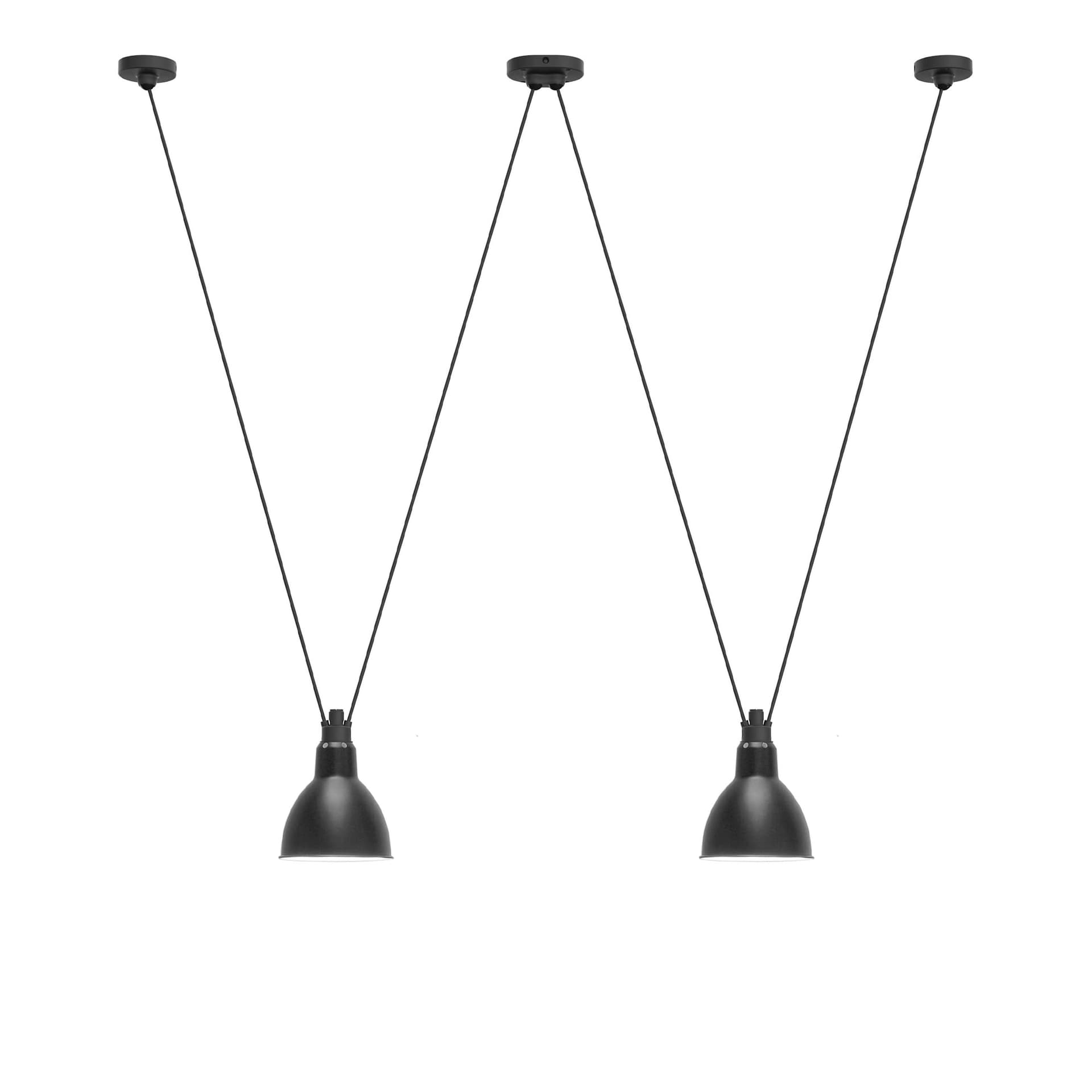 DCWéditions - Les Acrobates De Gras 324 L Round Black - Pendellamper - Bernard-Albin Gras - Svart