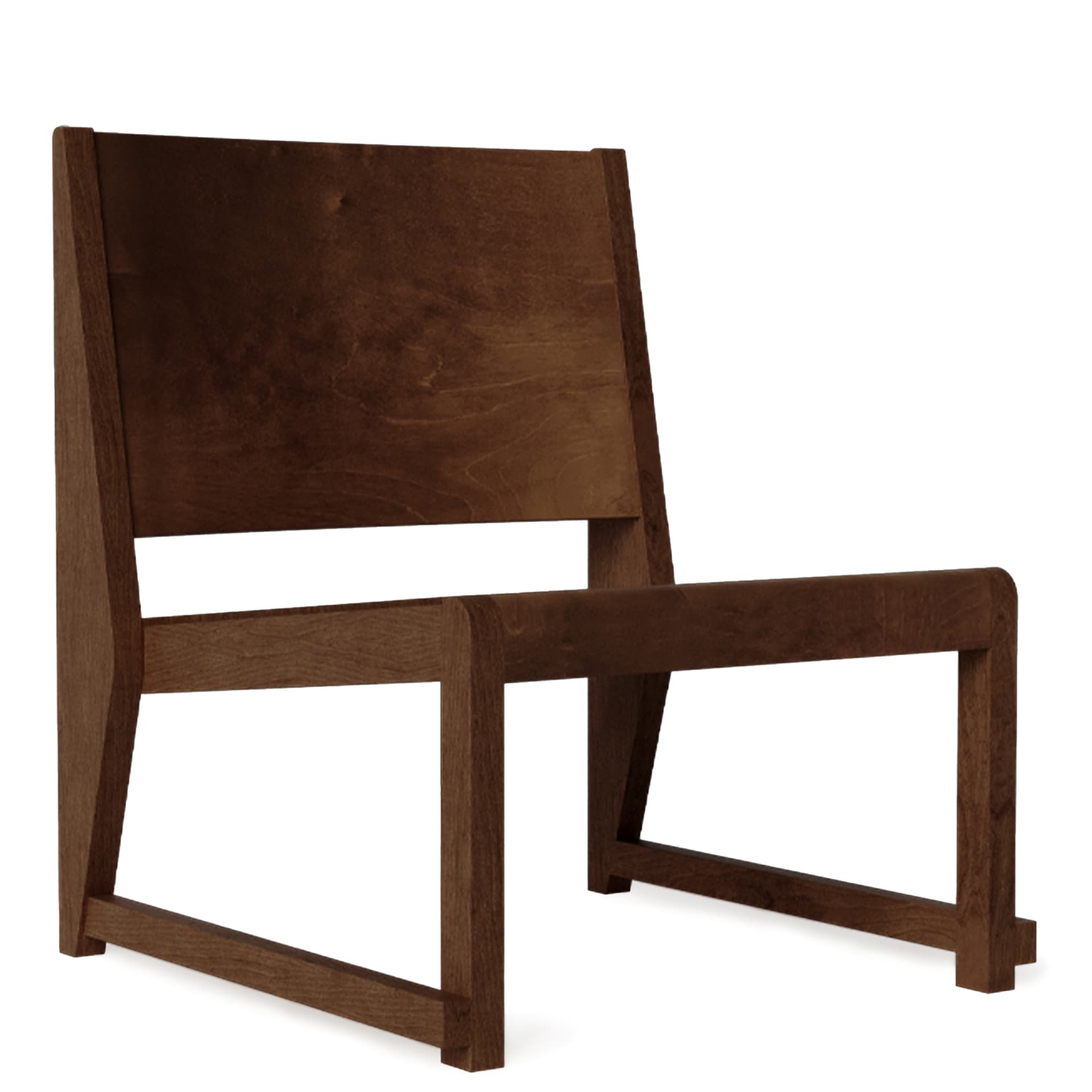 Frama - Easy Chair 01 – Dark Brown Birch - Lenestoler - Tre farget - Tre